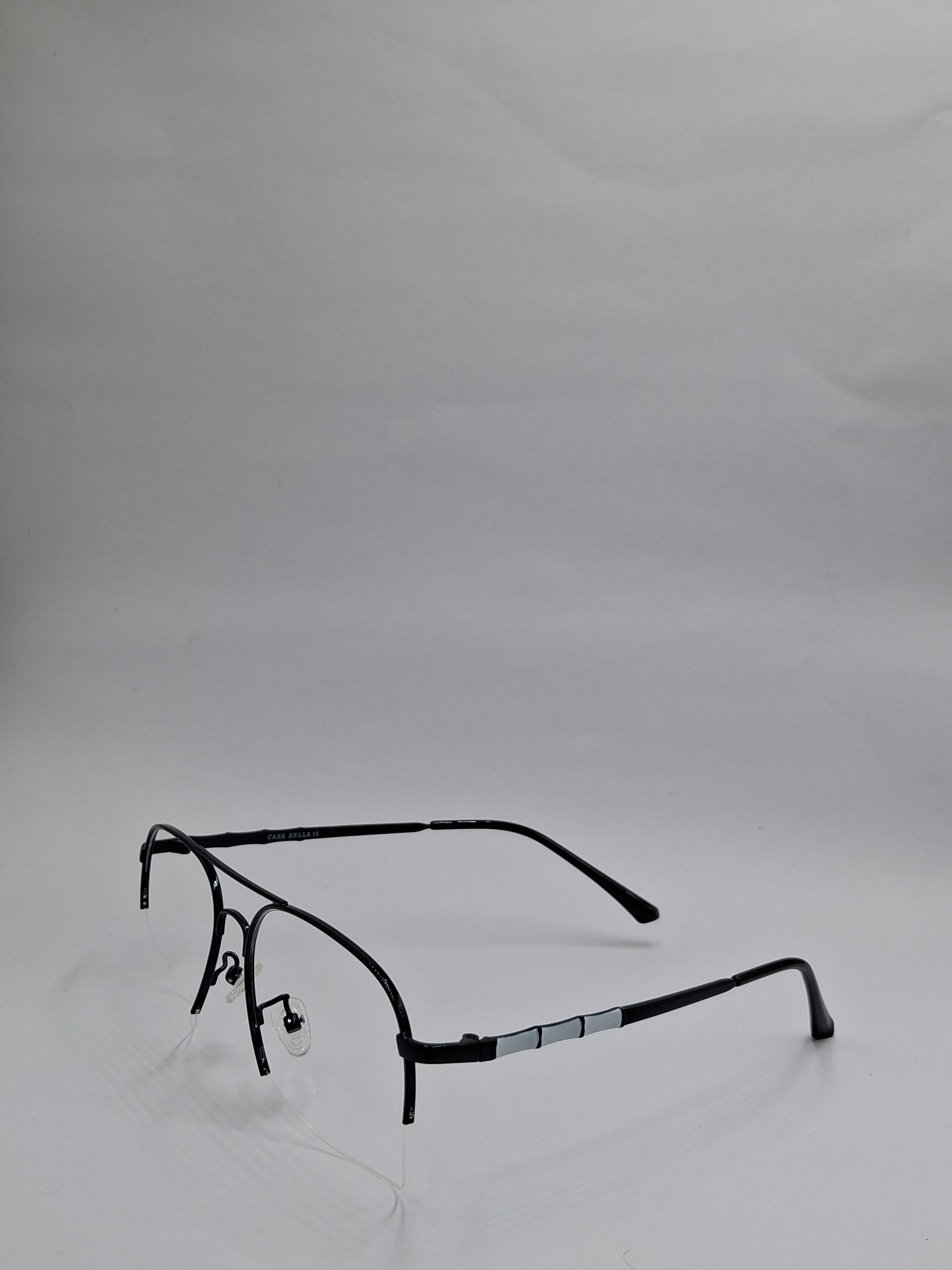 vision plus metallic black metal frame