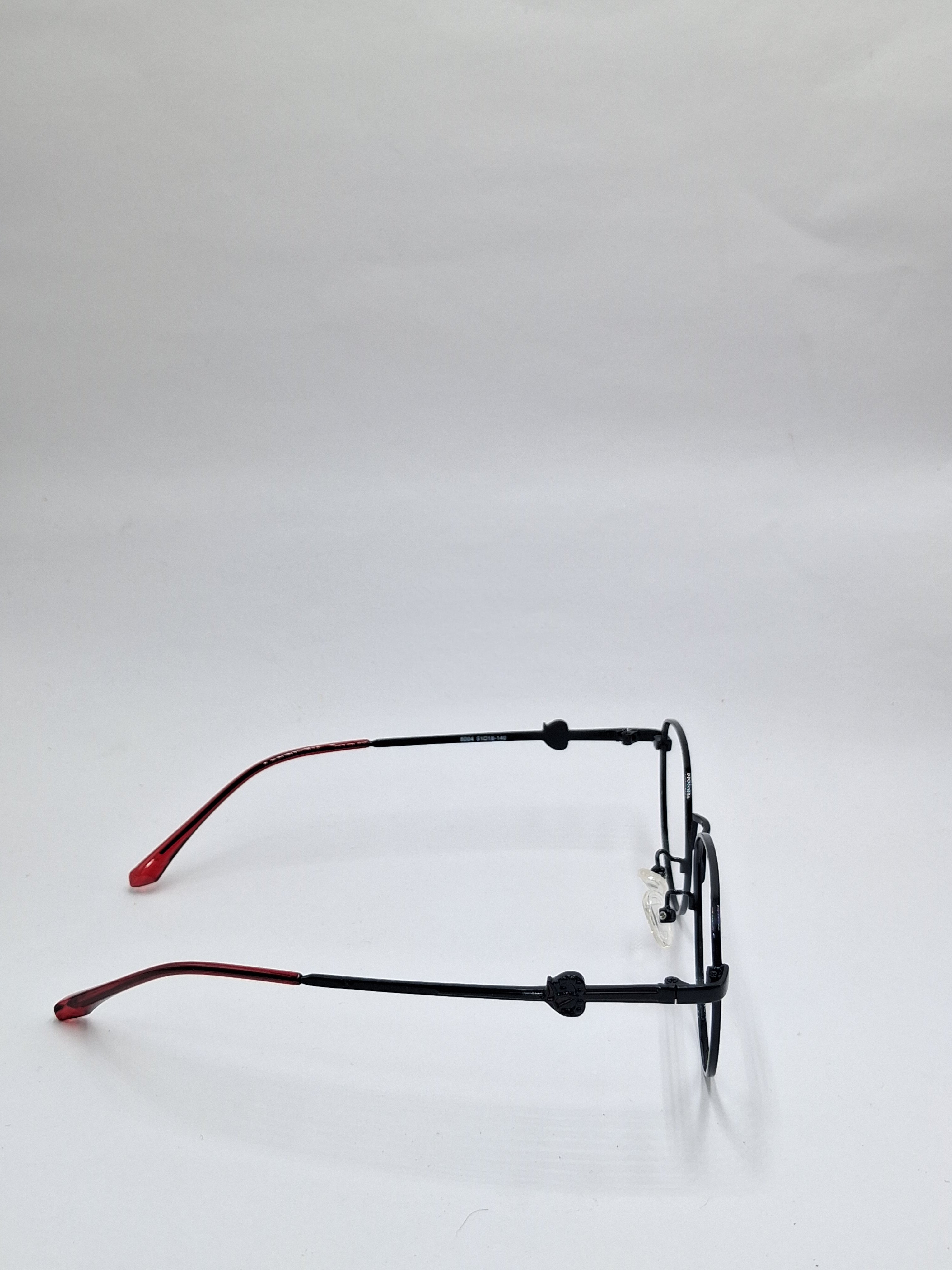 vision plus metallic black and maroon metal frame