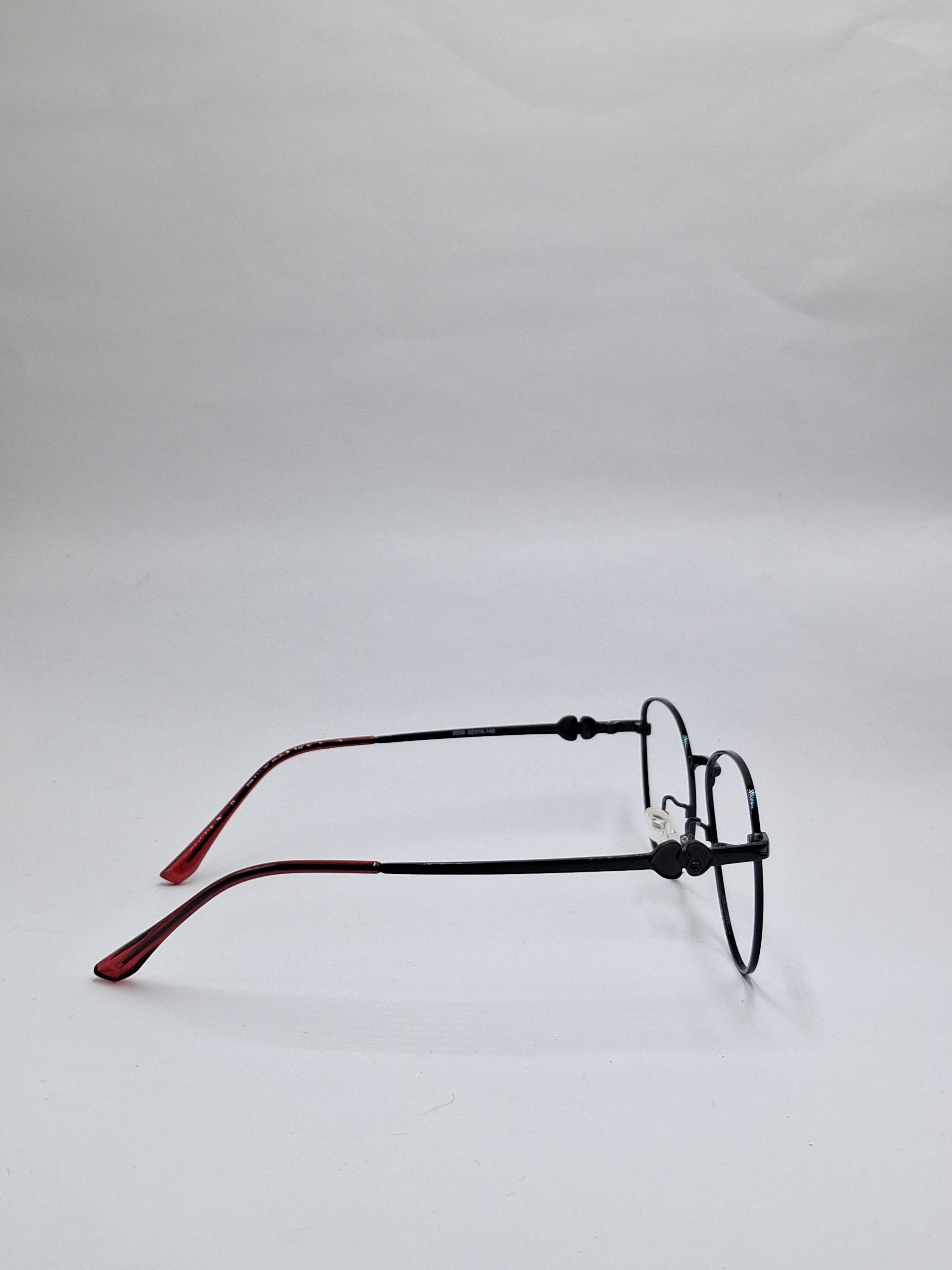 vision plus metallic black and maroon metal frame