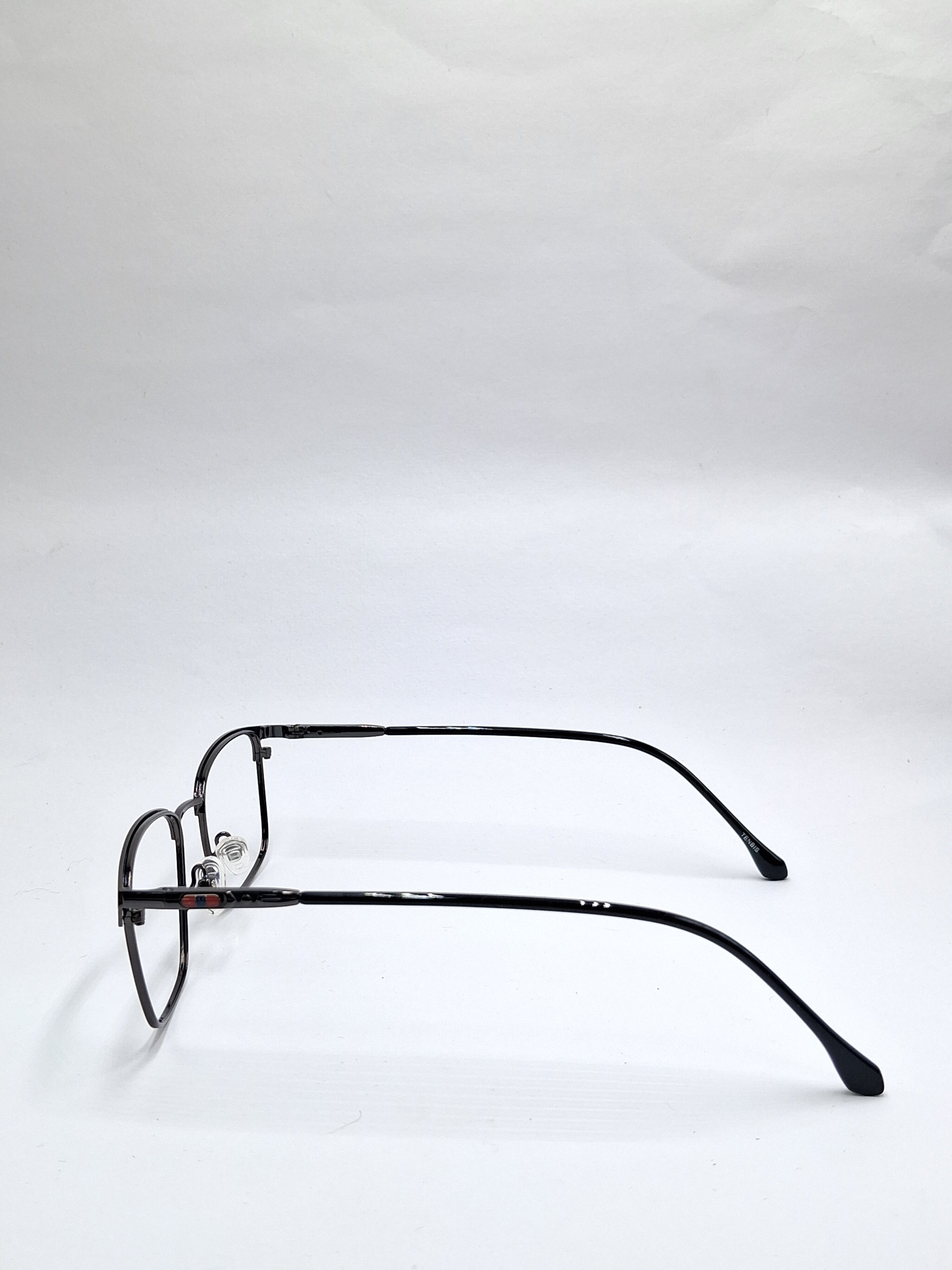 vision plus metallic black and red metal frame