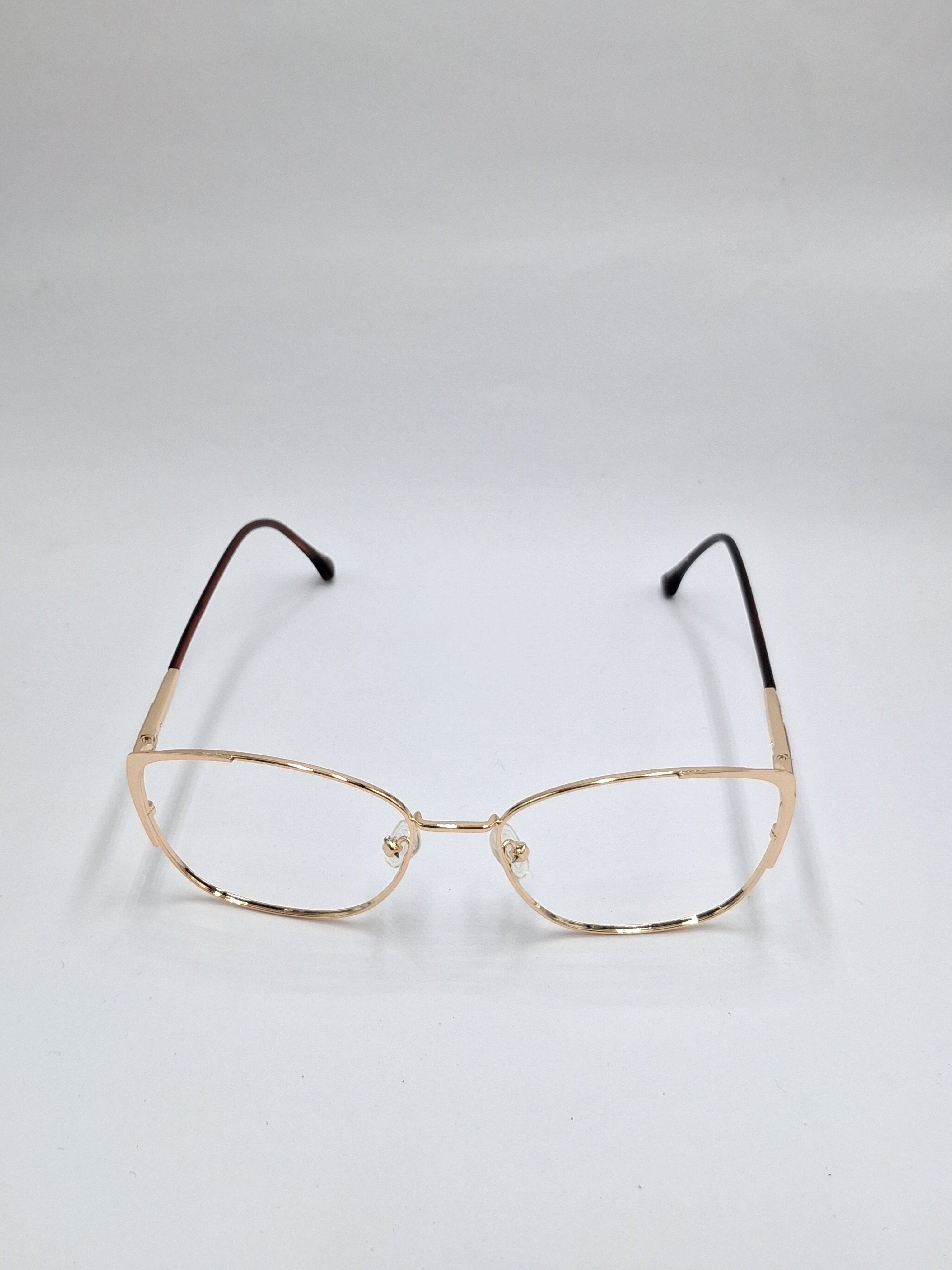 vision plus metallic gold and brown metal frame
