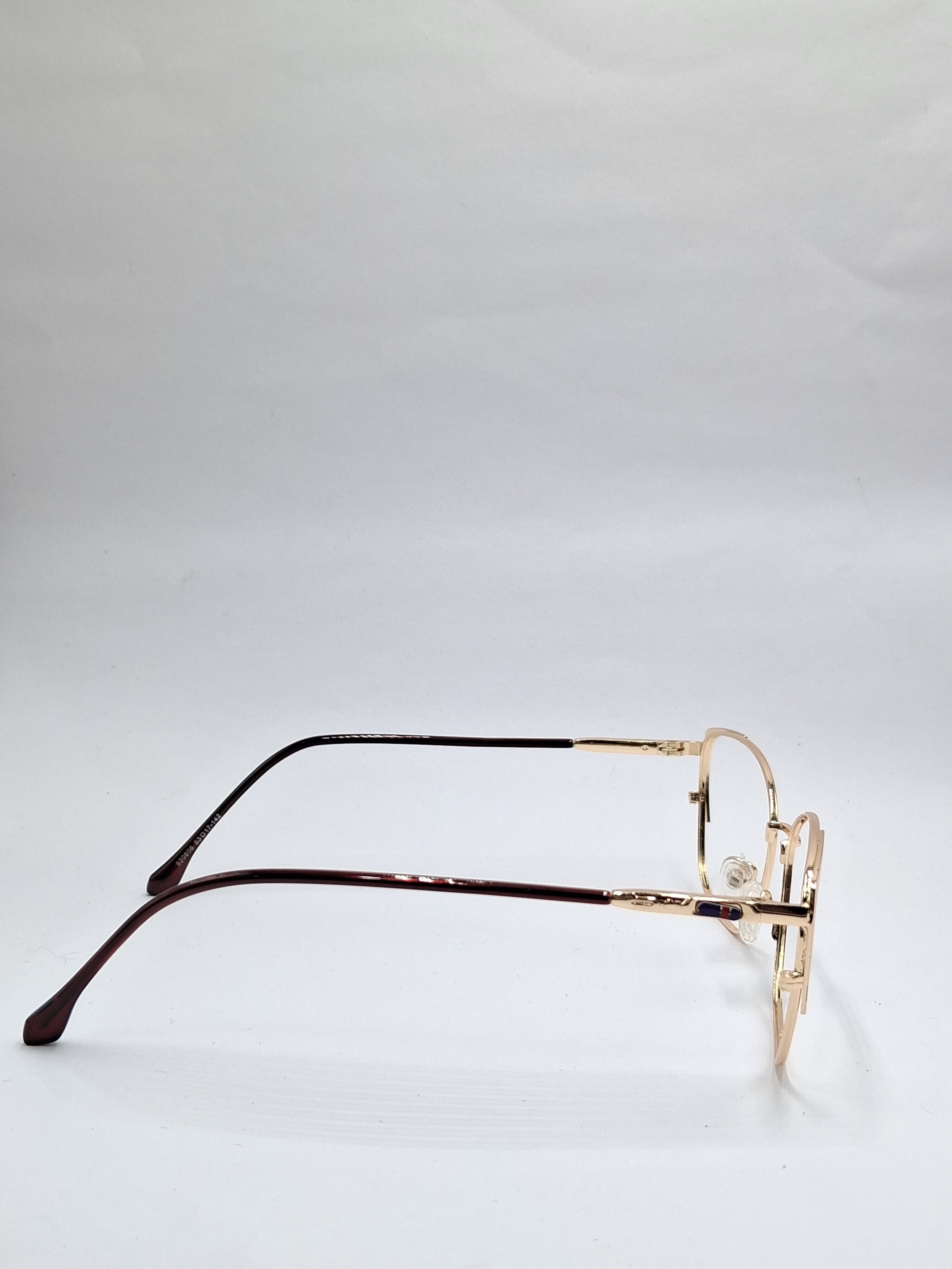 vision plus metallic gold and brown metal frame