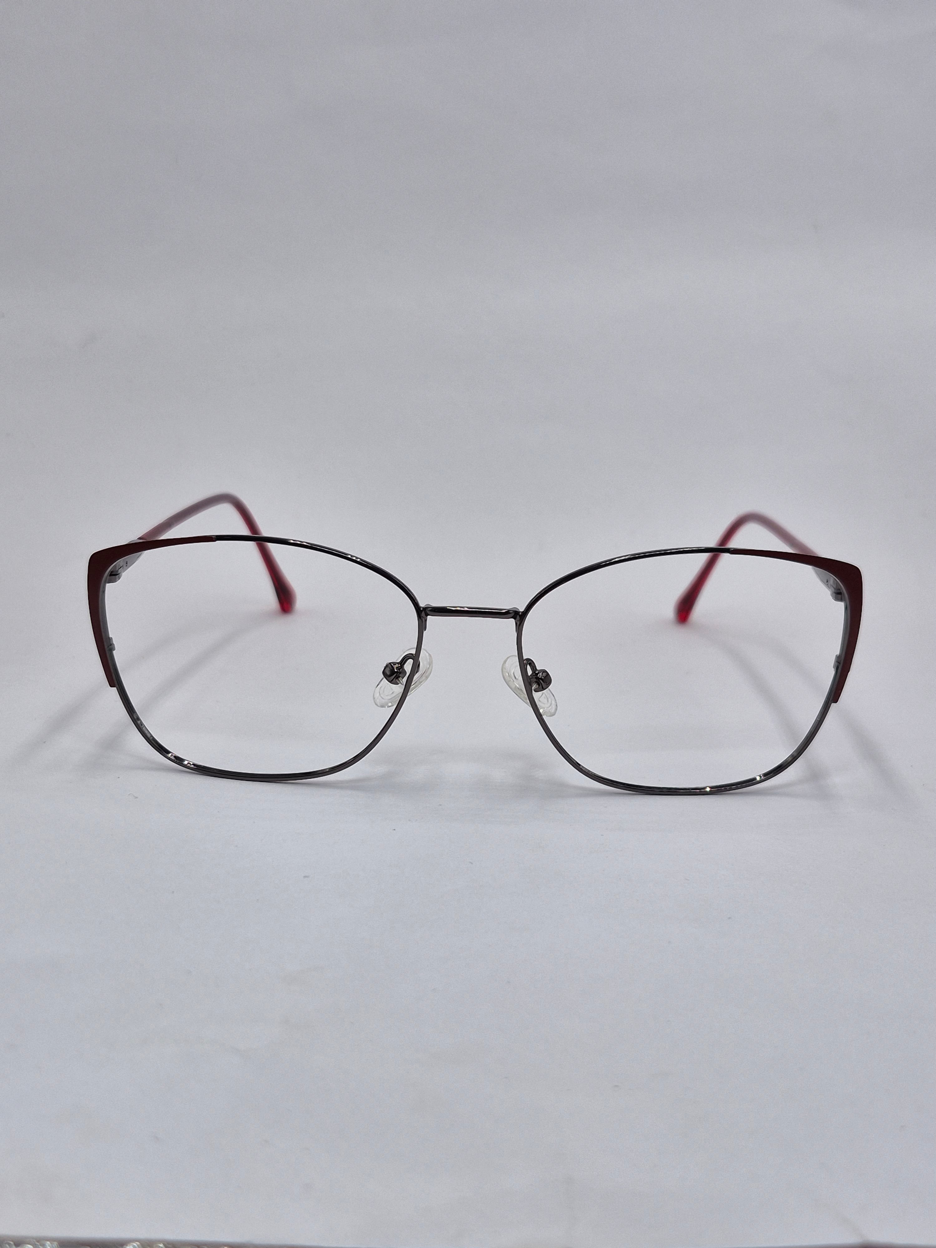 vision plus metallic red metal frame