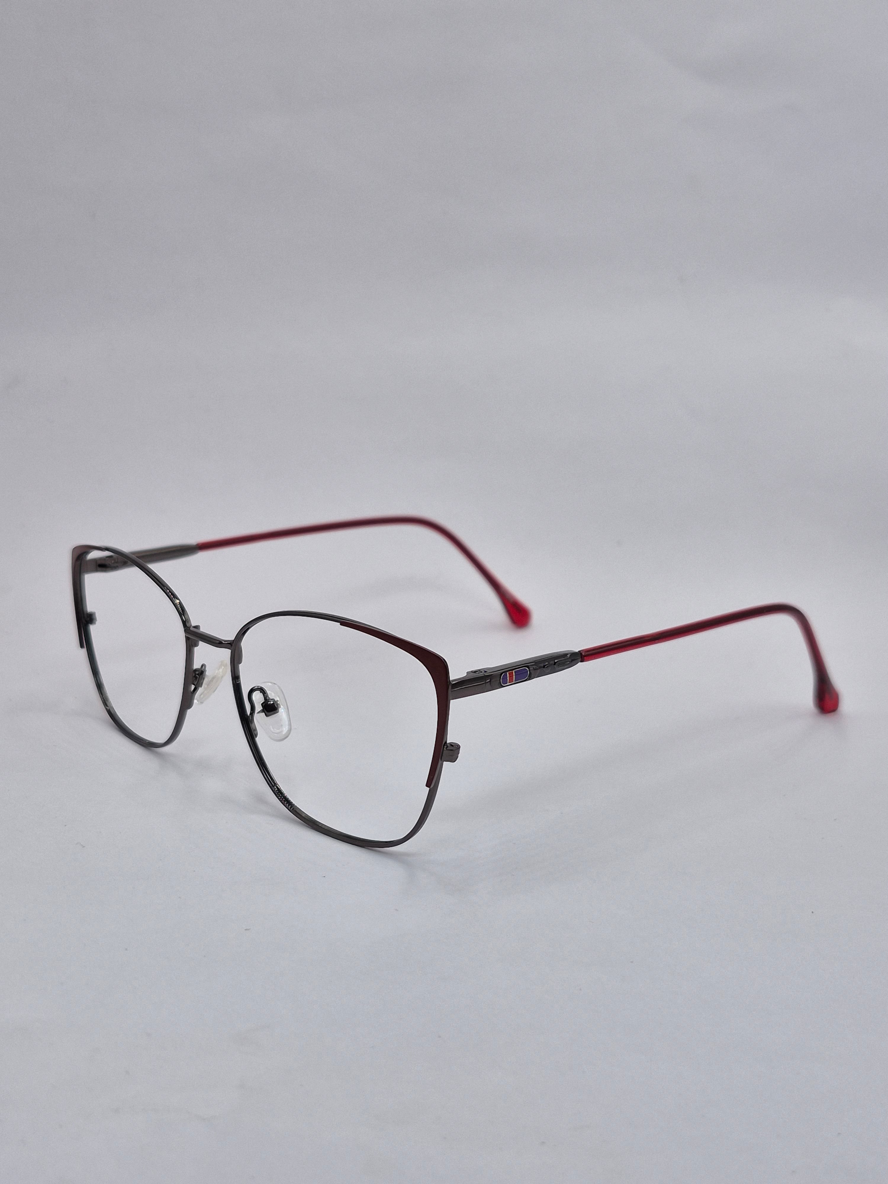 vision plus metallic red metal frame