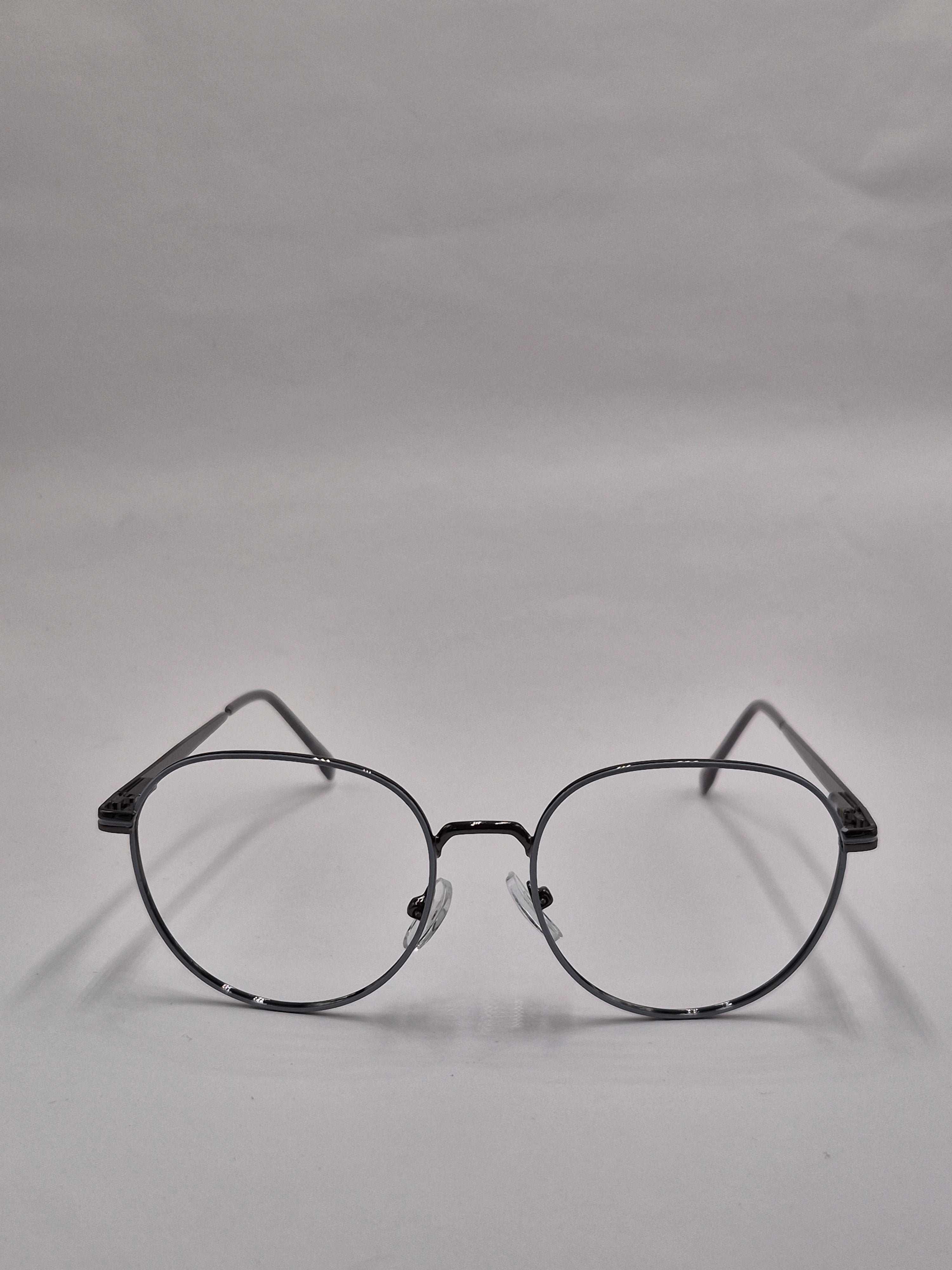 vision plus metallic gray metal frame