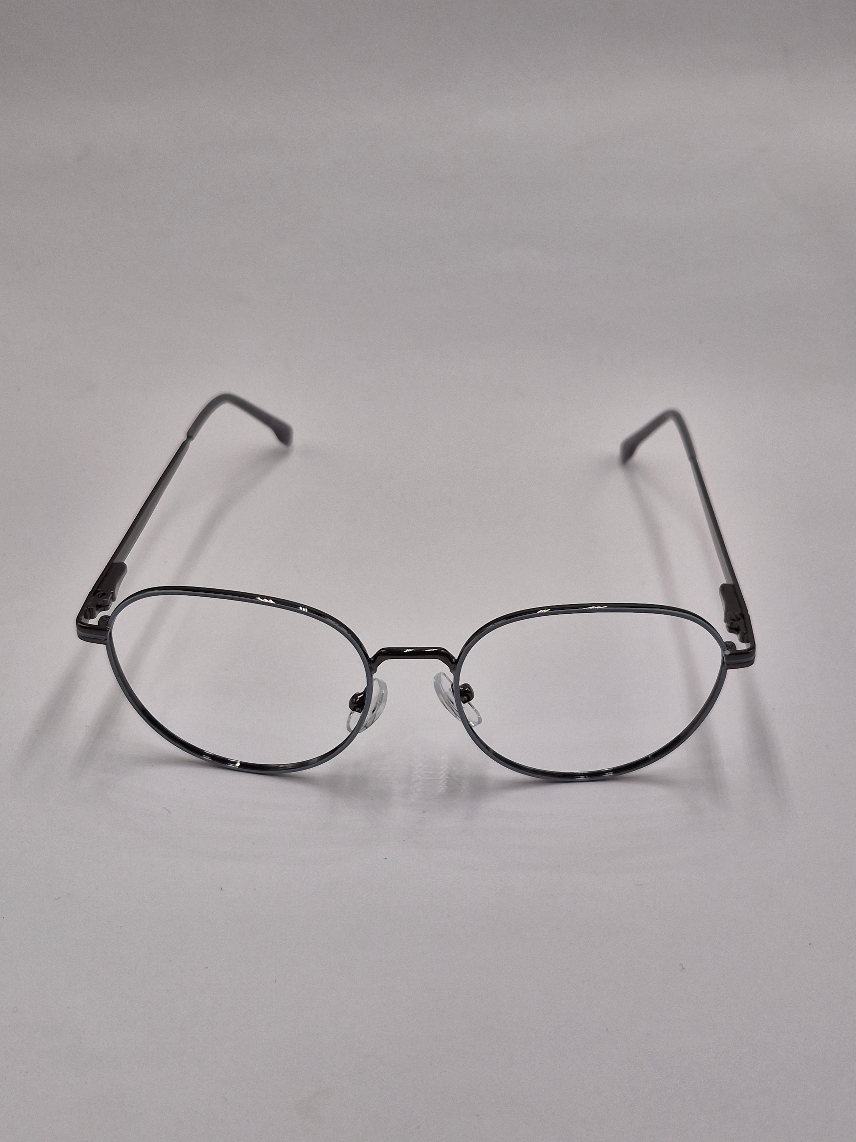 vision plus metallic gray metal frame