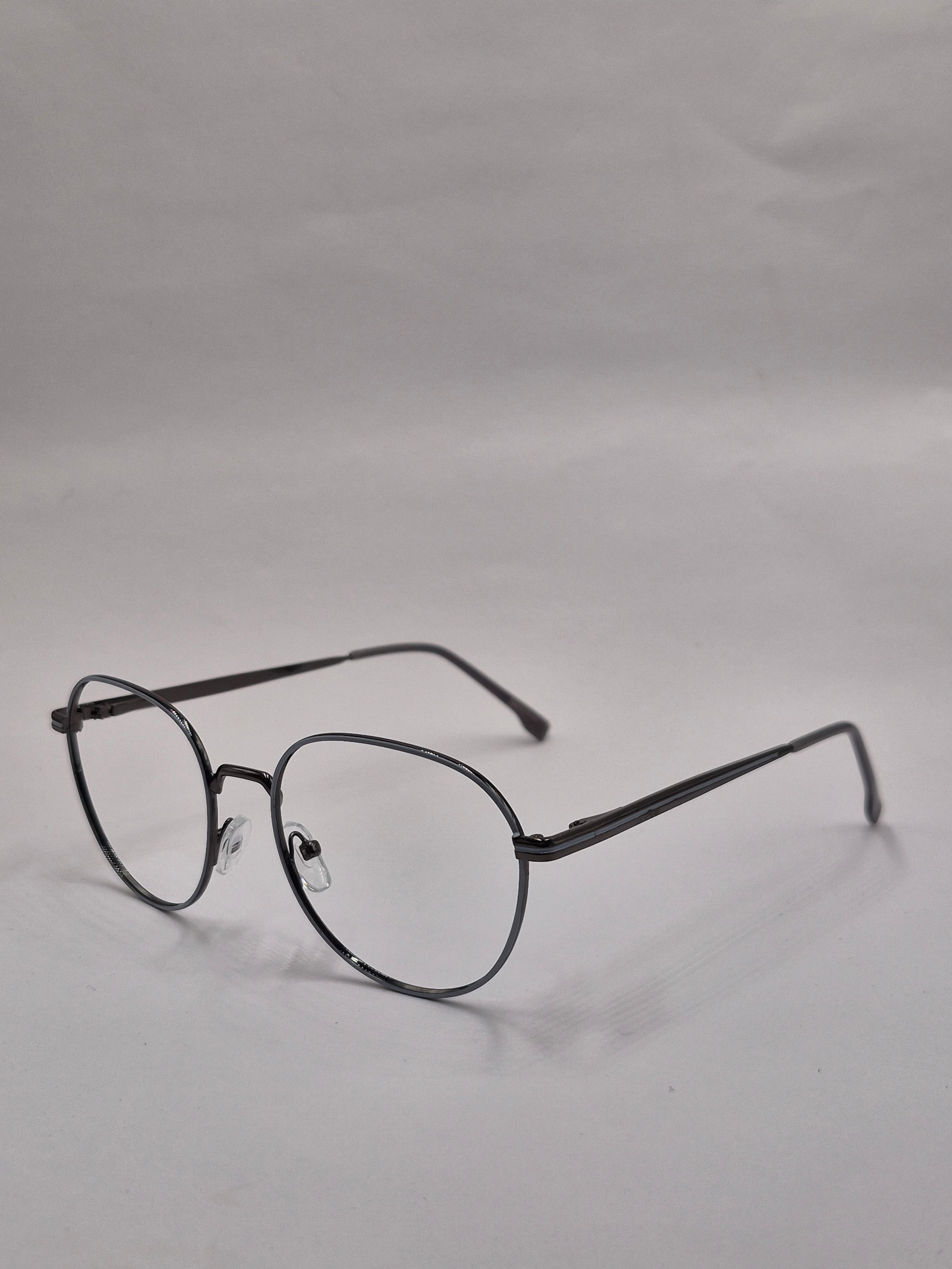 vision plus metallic gray metal frame