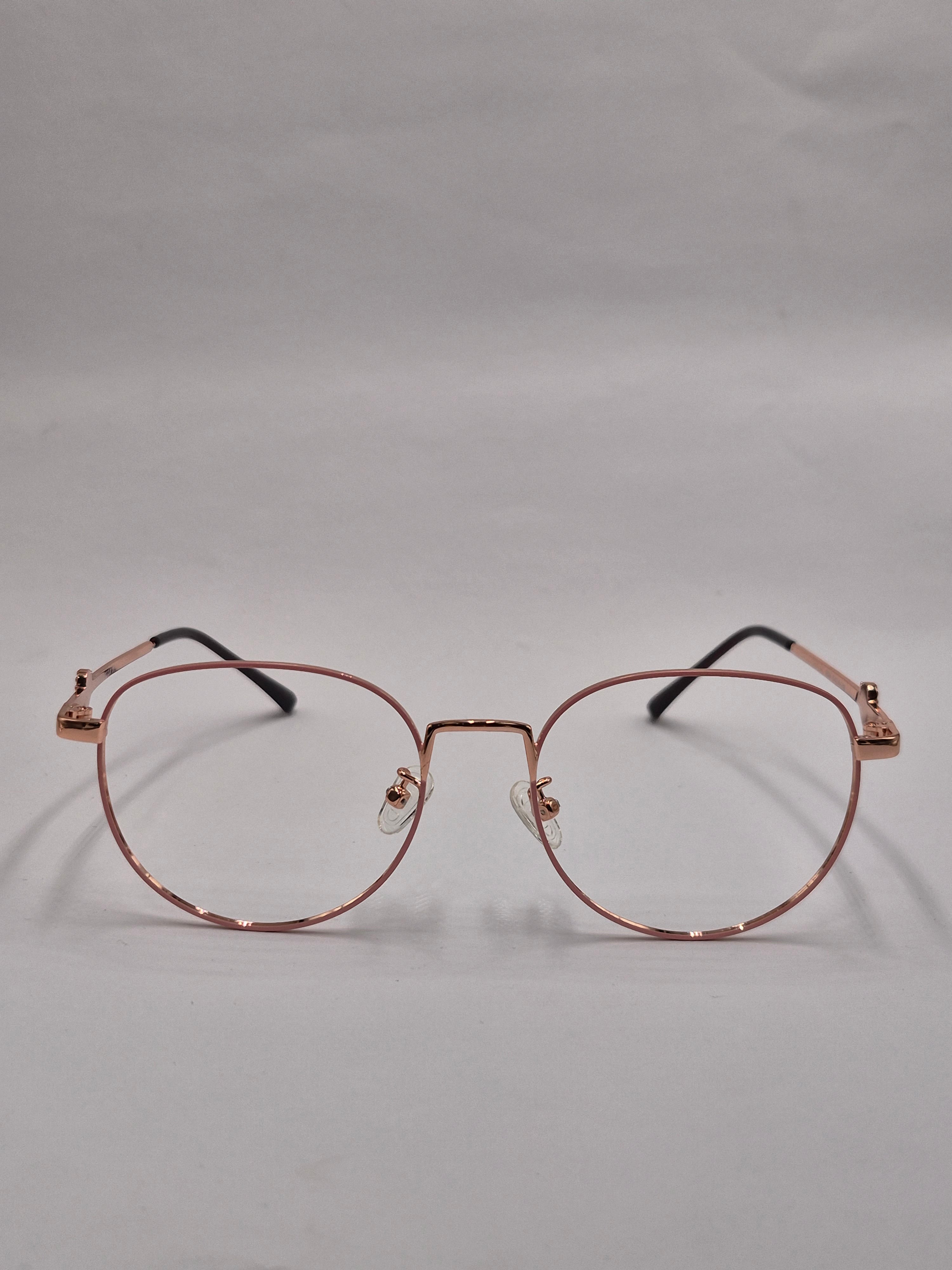 vision plus metallic peach metal frame
