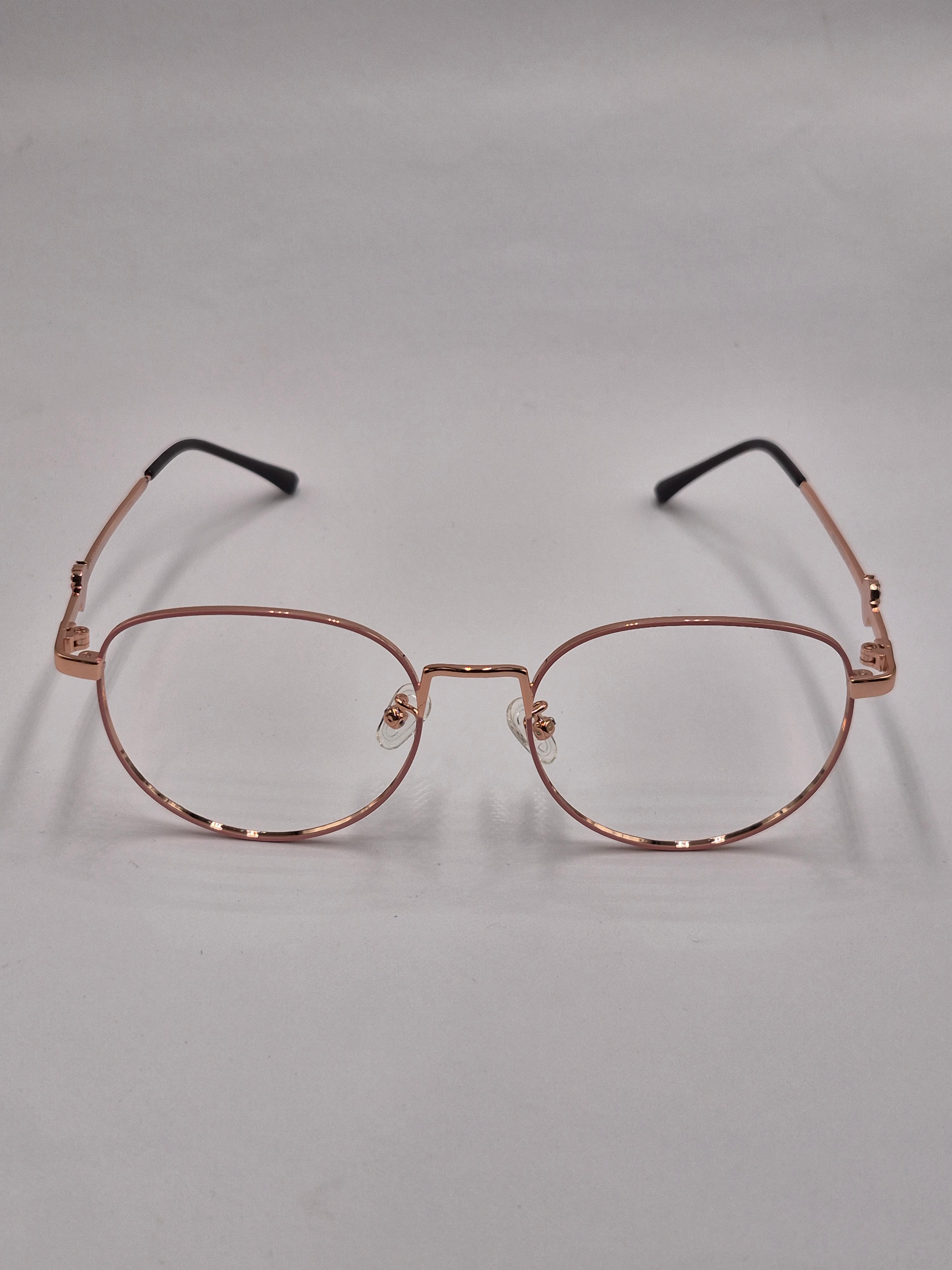vision plus metallic peach metal frame