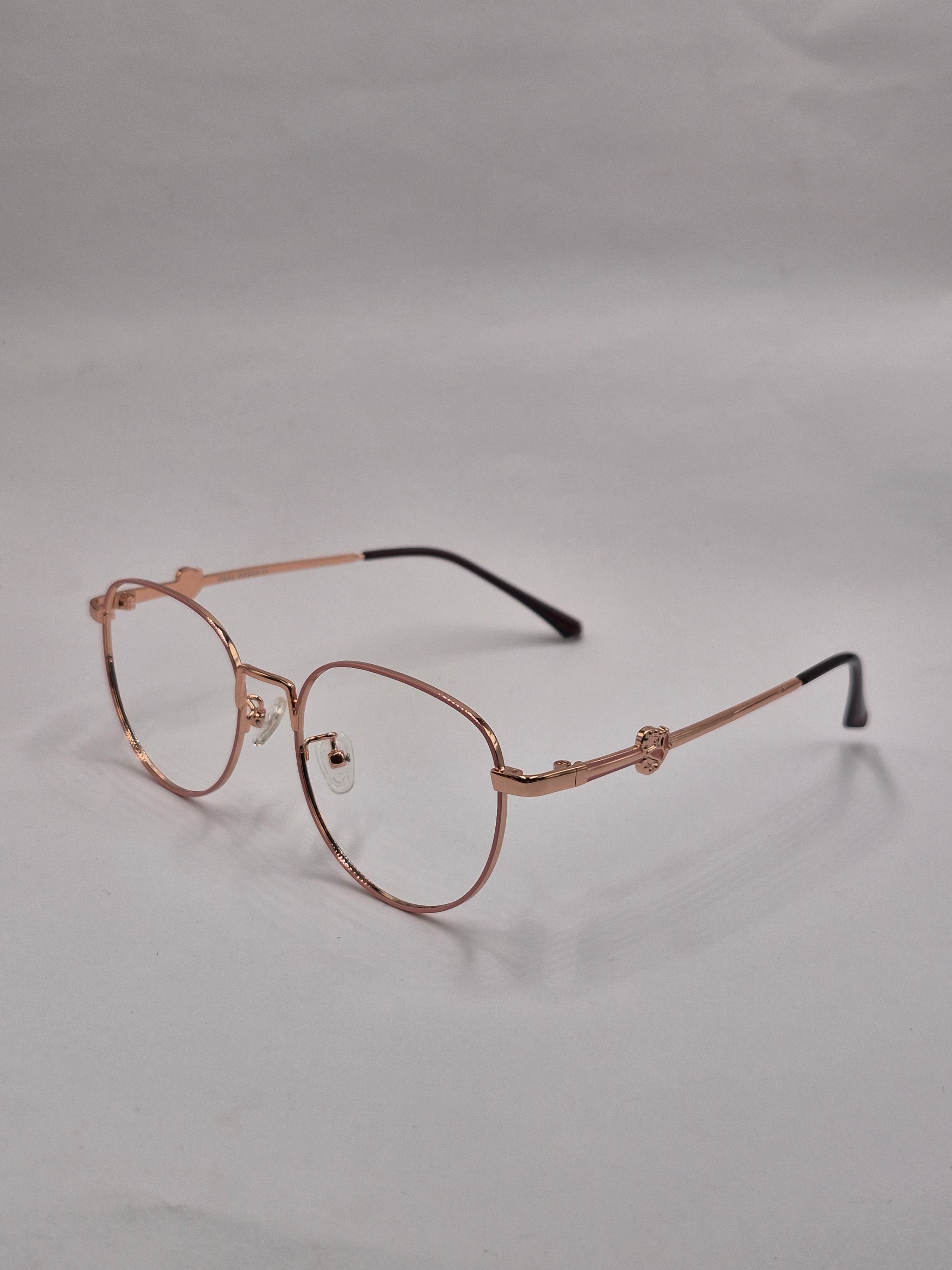 vision plus metallic peach metal frame