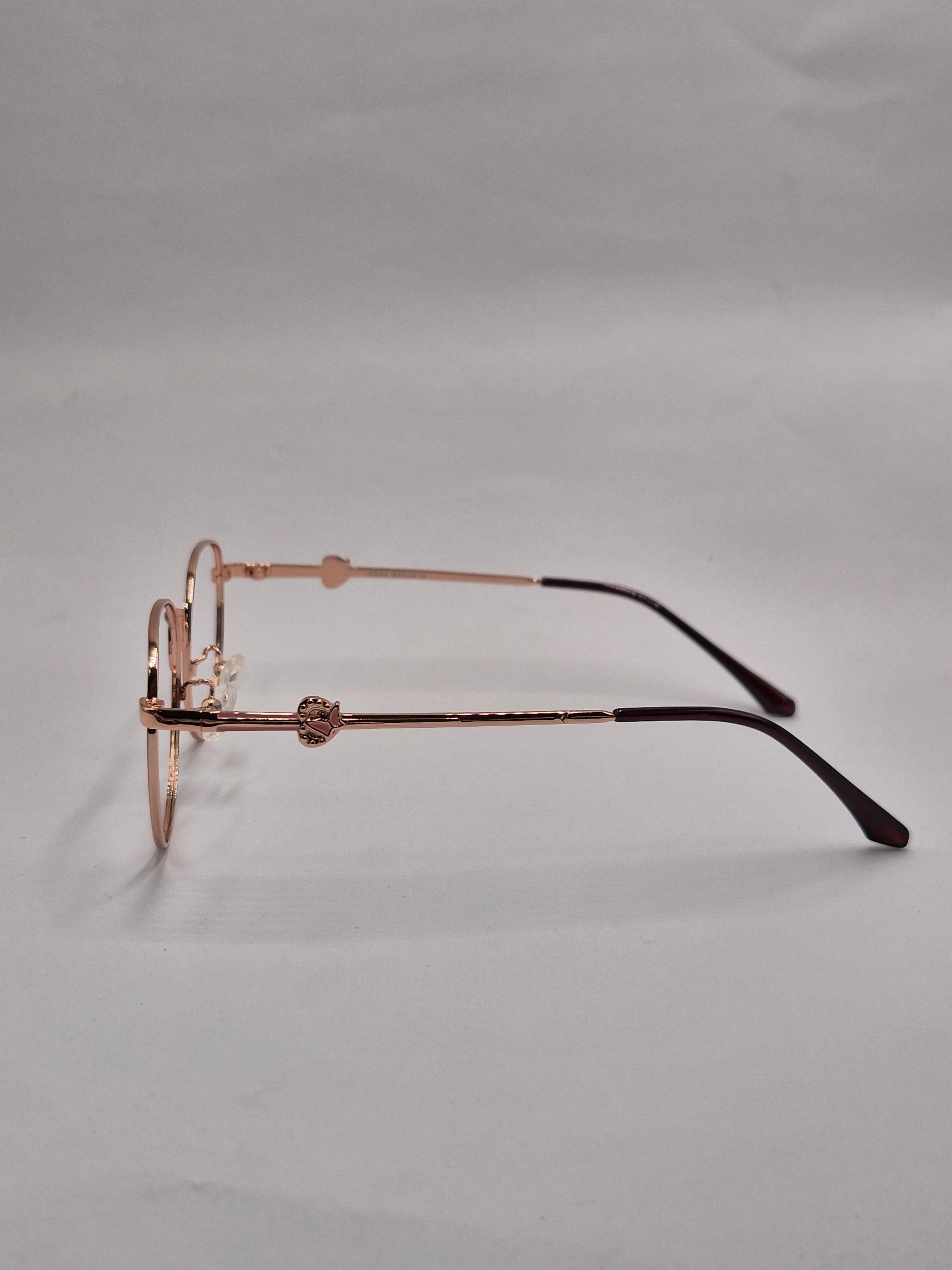 vision plus metallic peach metal frame