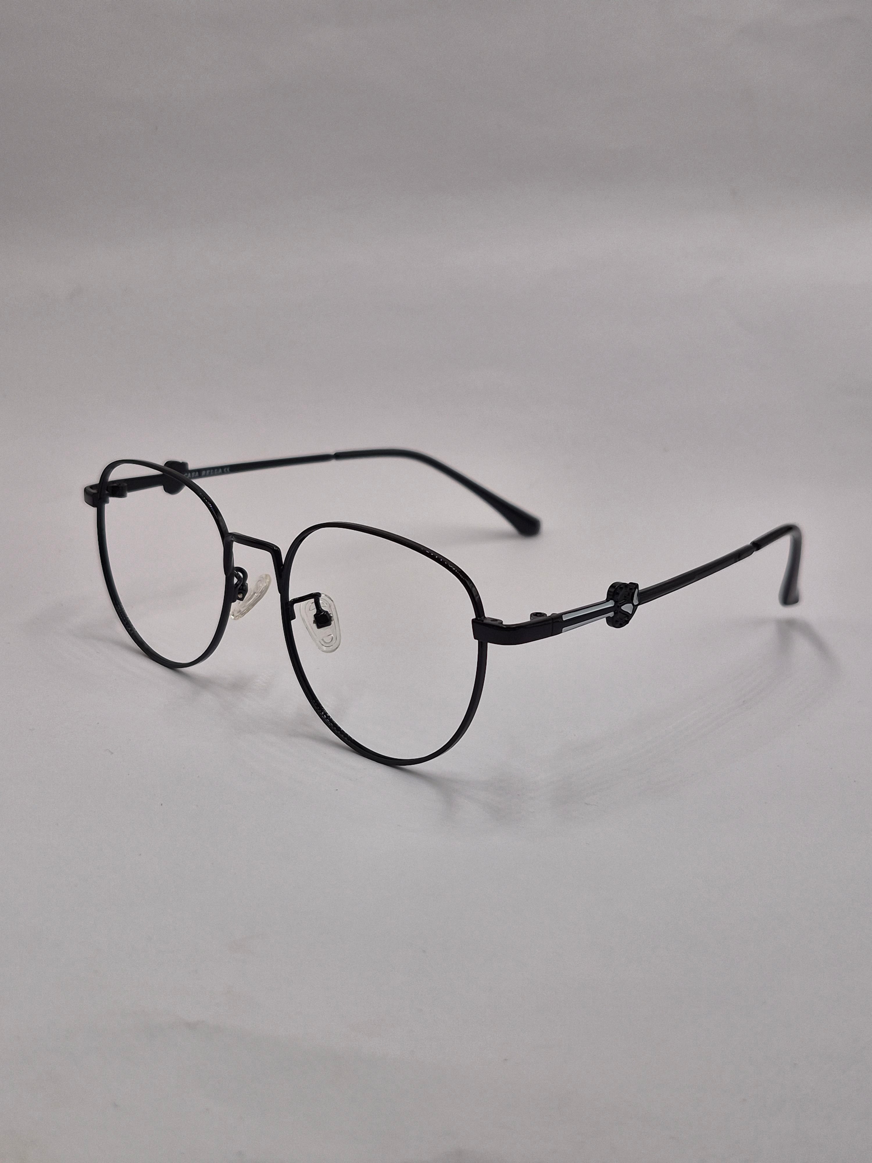 vision plus metallic full black metal frame
