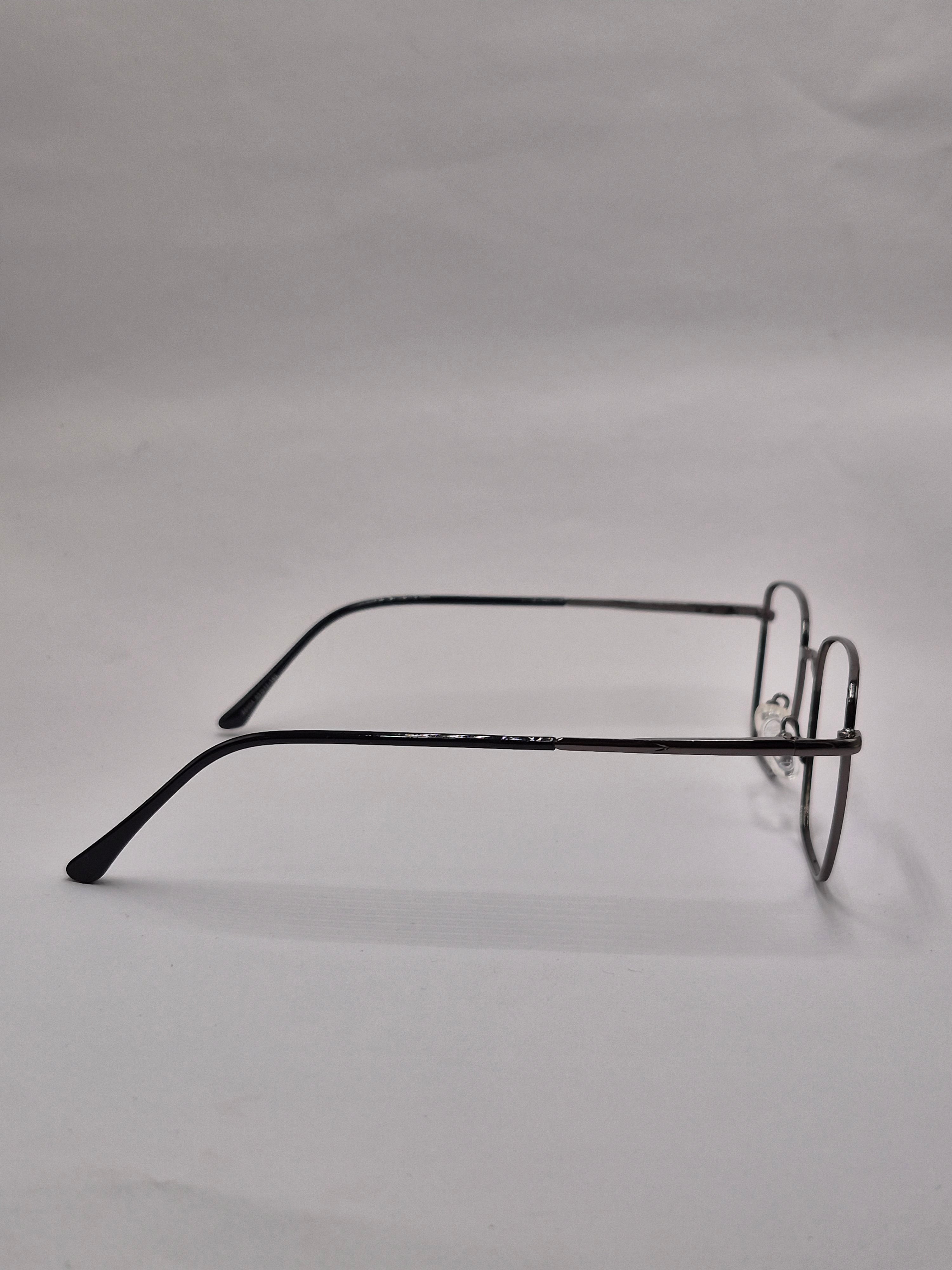 vision plus metallic silver metal frame