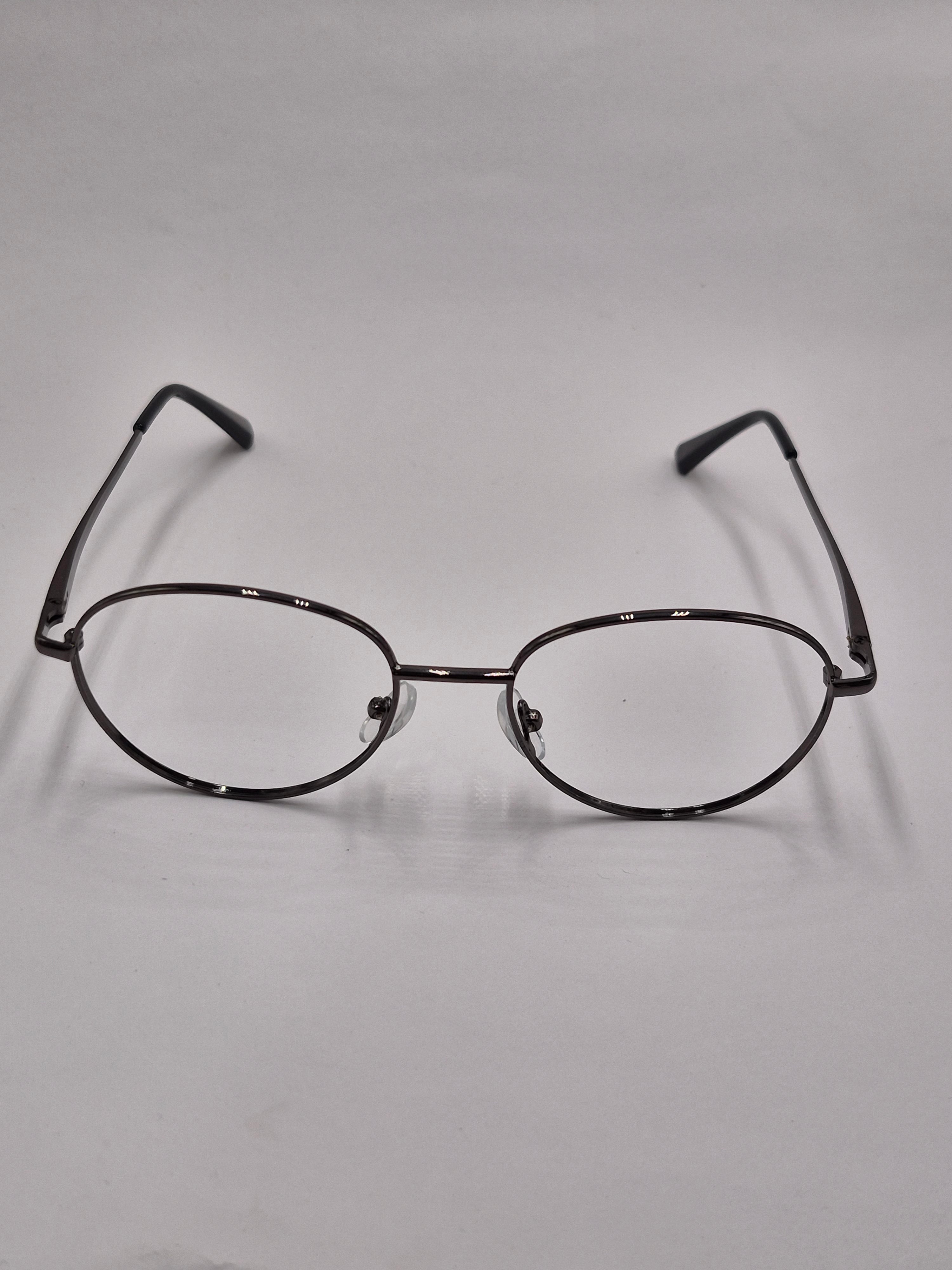 vision plus metallic gray metal frame