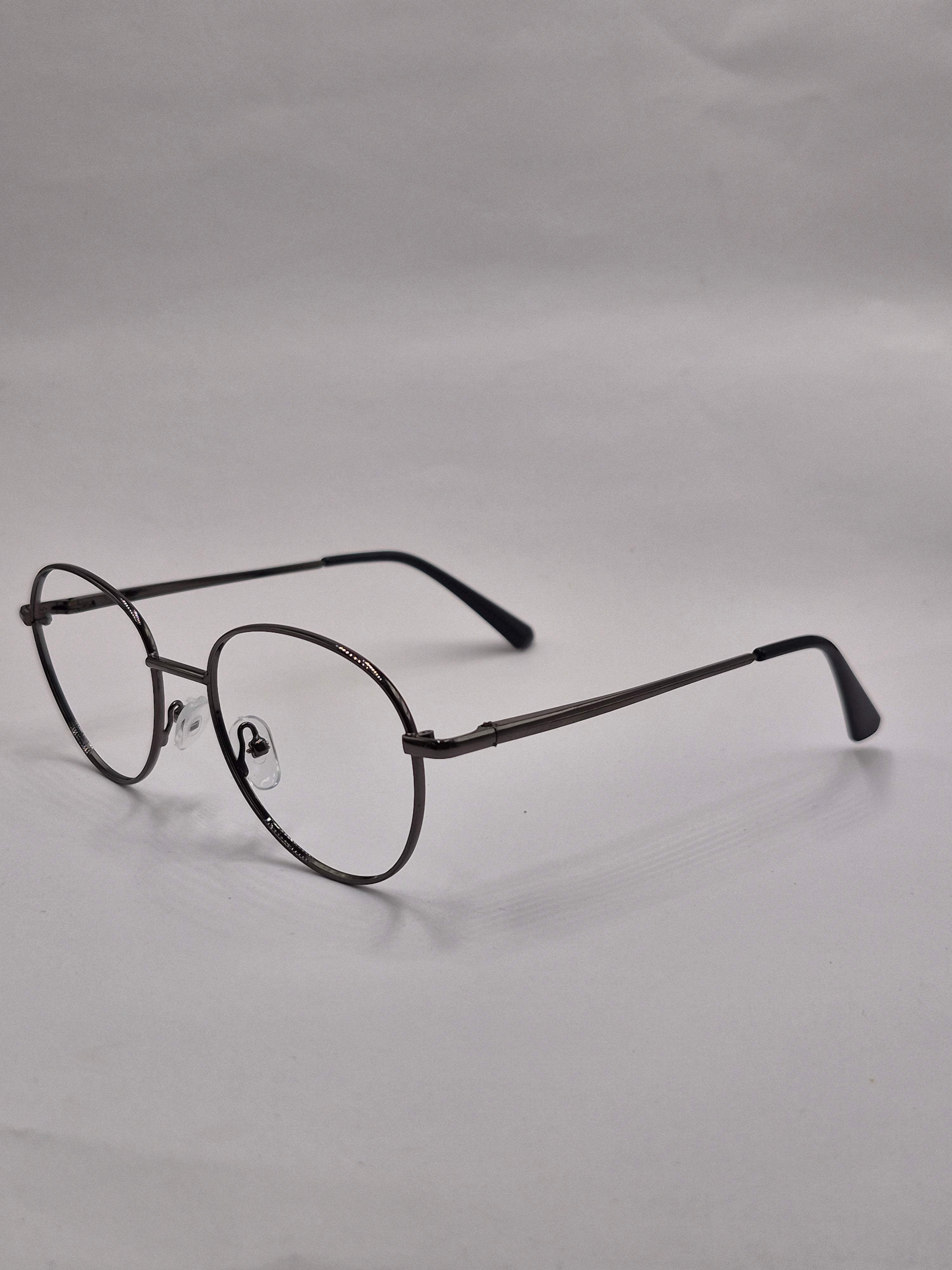 vision plus metallic gray metal frame