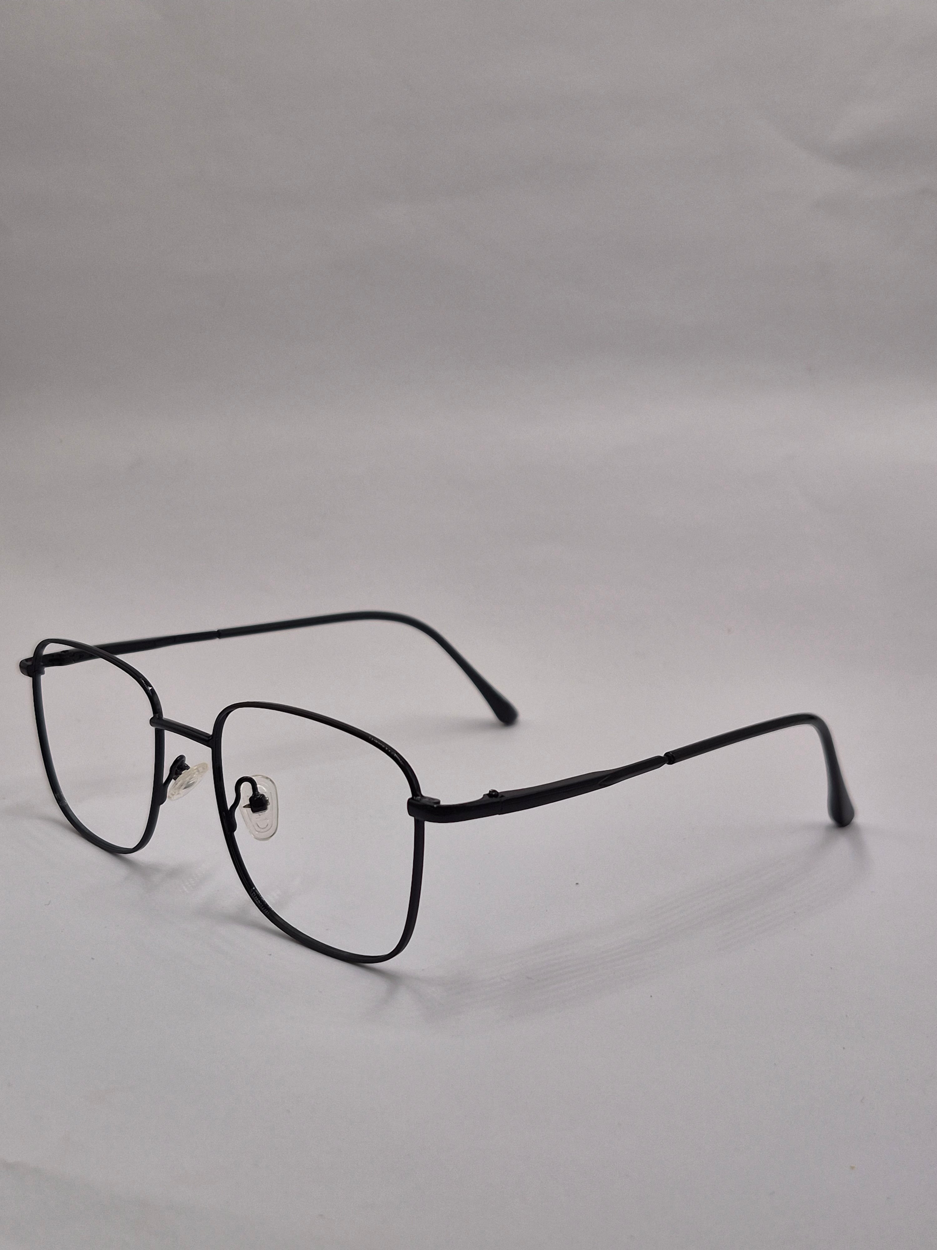 vision plus metallic square black frame