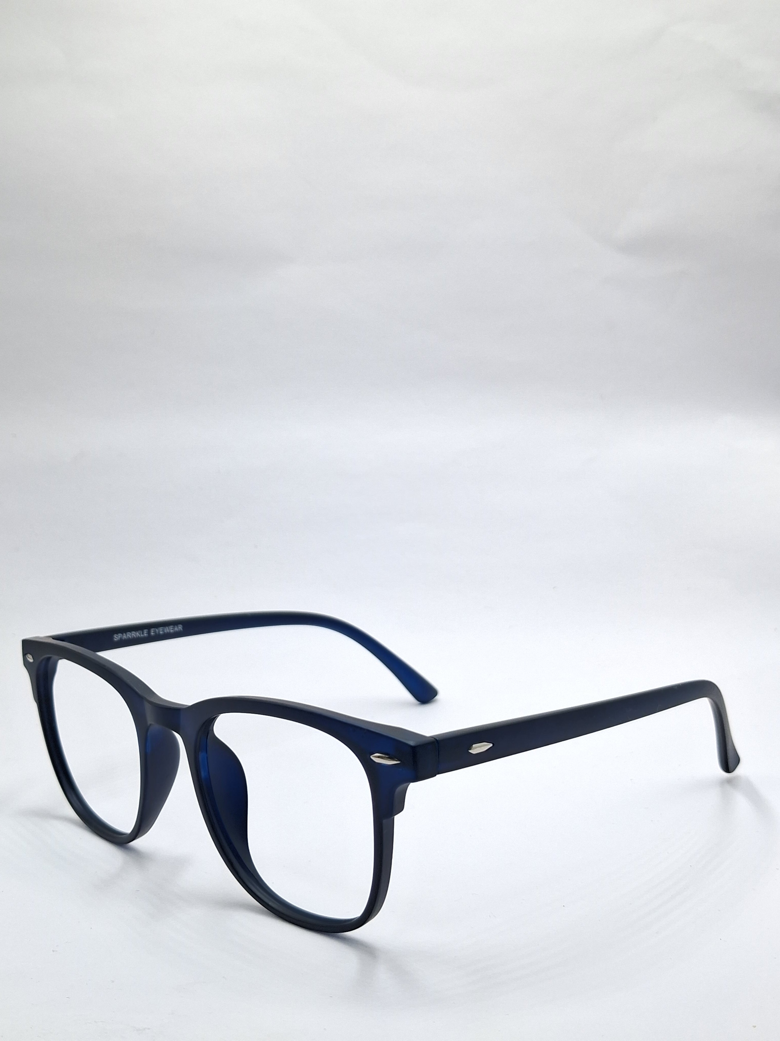 vision plus matte navy blue frame