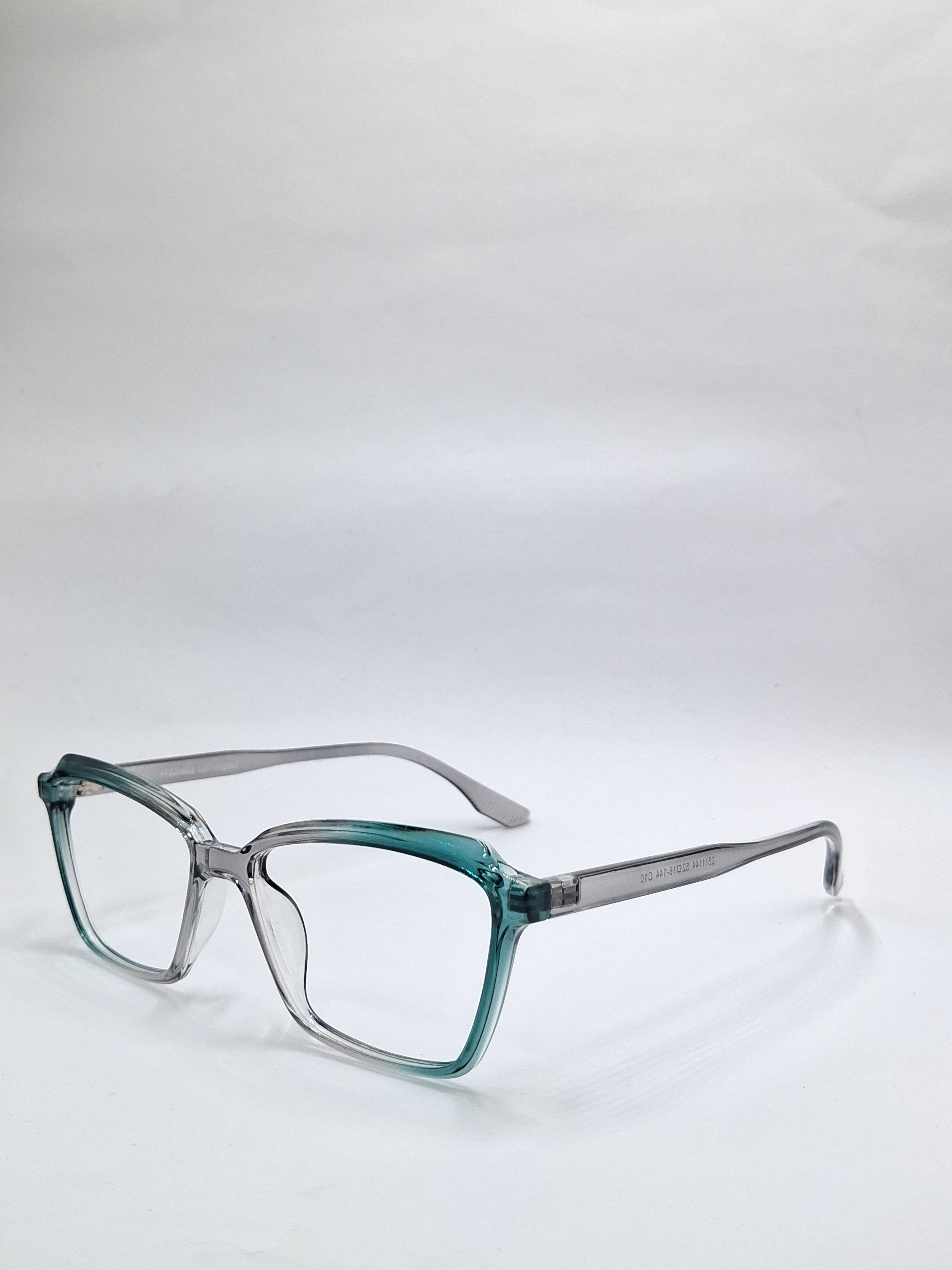 vision plus green and  transparent frame
