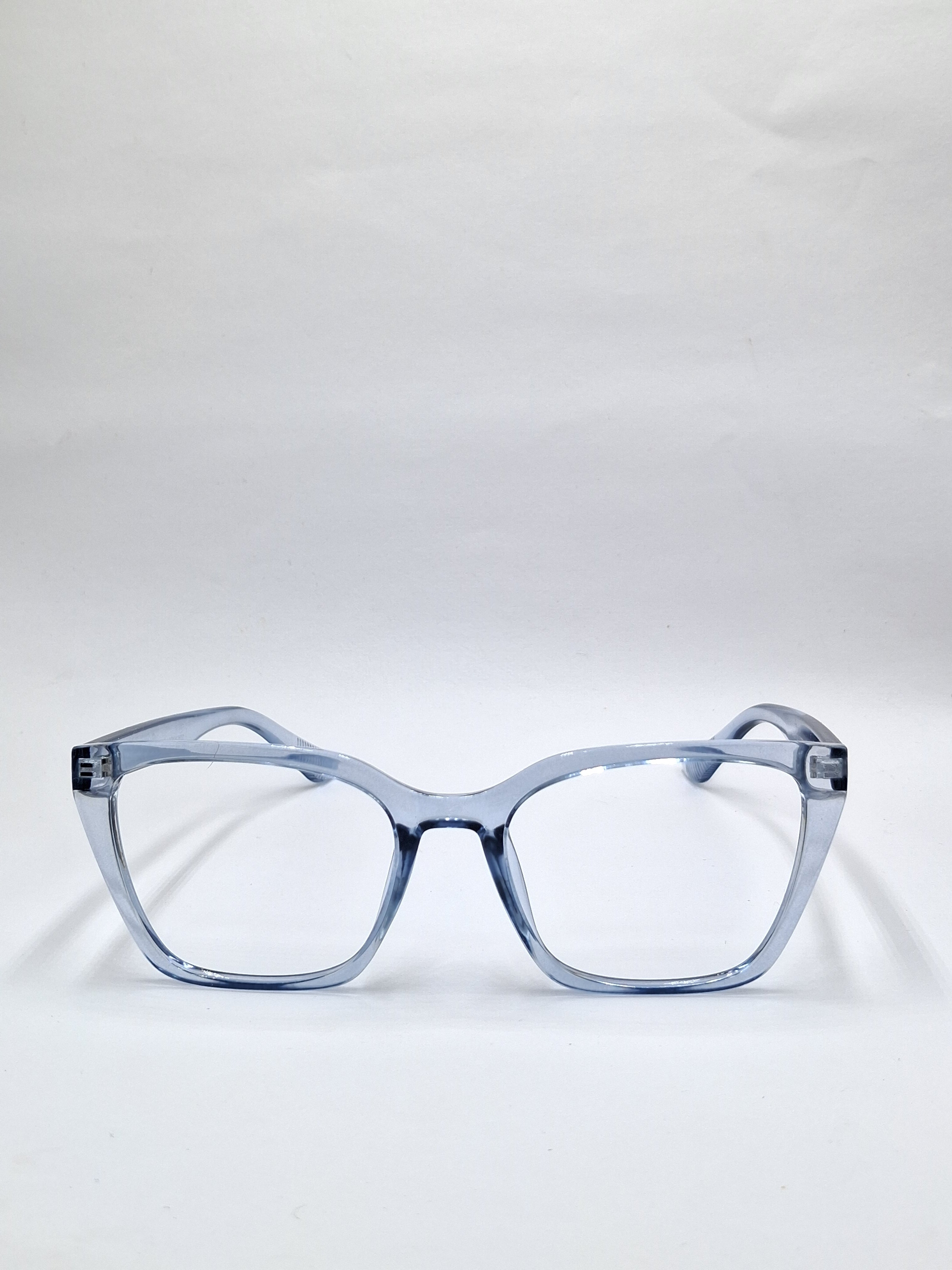 vision plus transparent sky blue frame