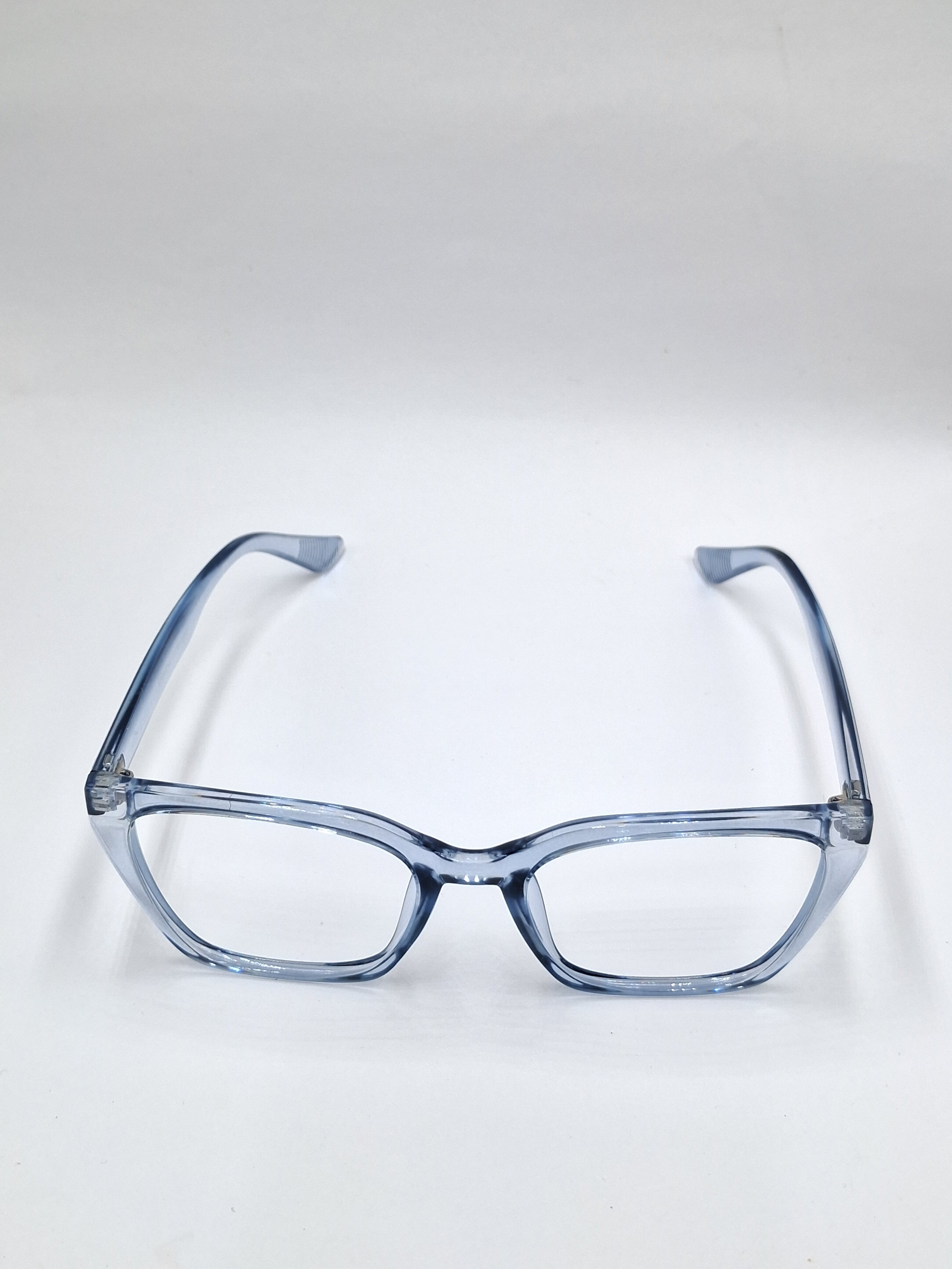 vision plus transparent sky blue frame