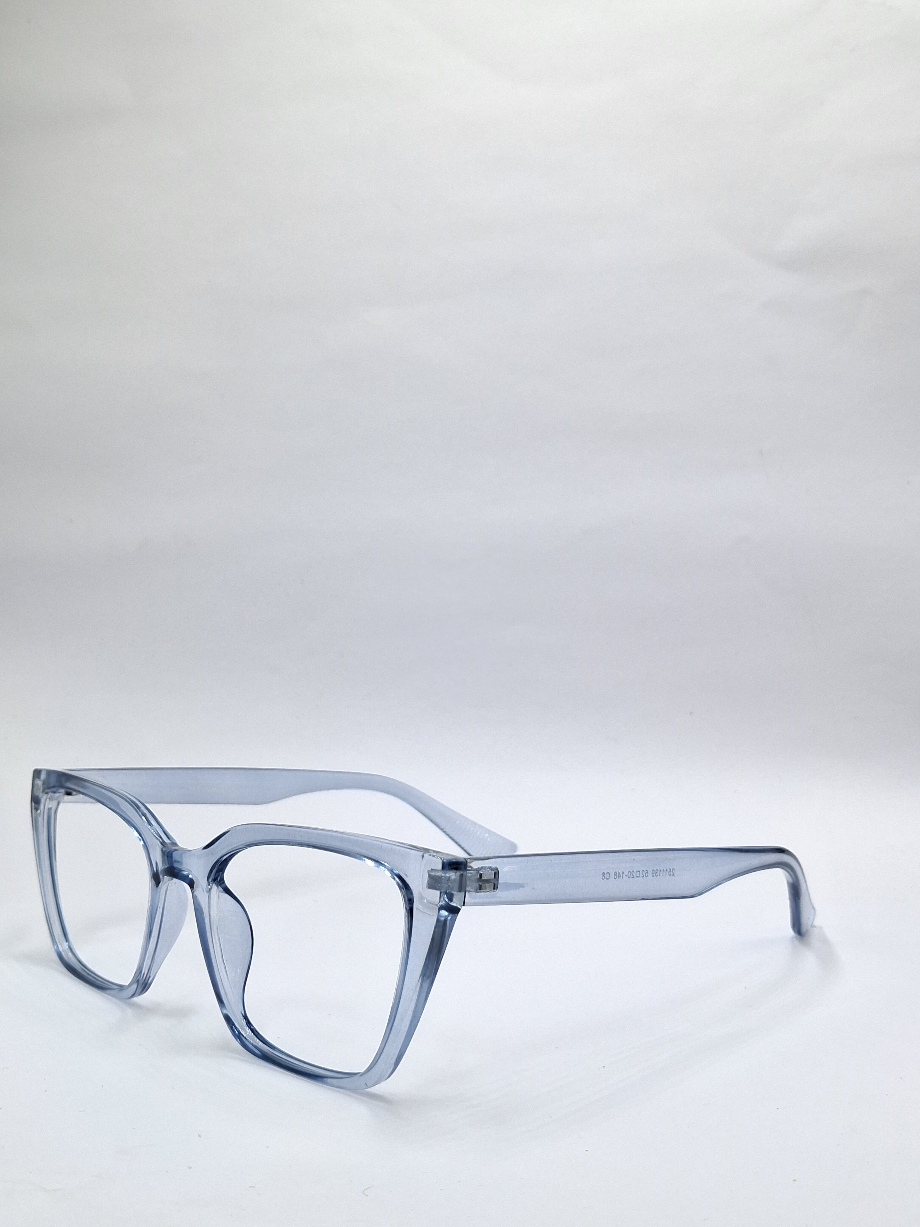vision plus transparent sky blue frame
