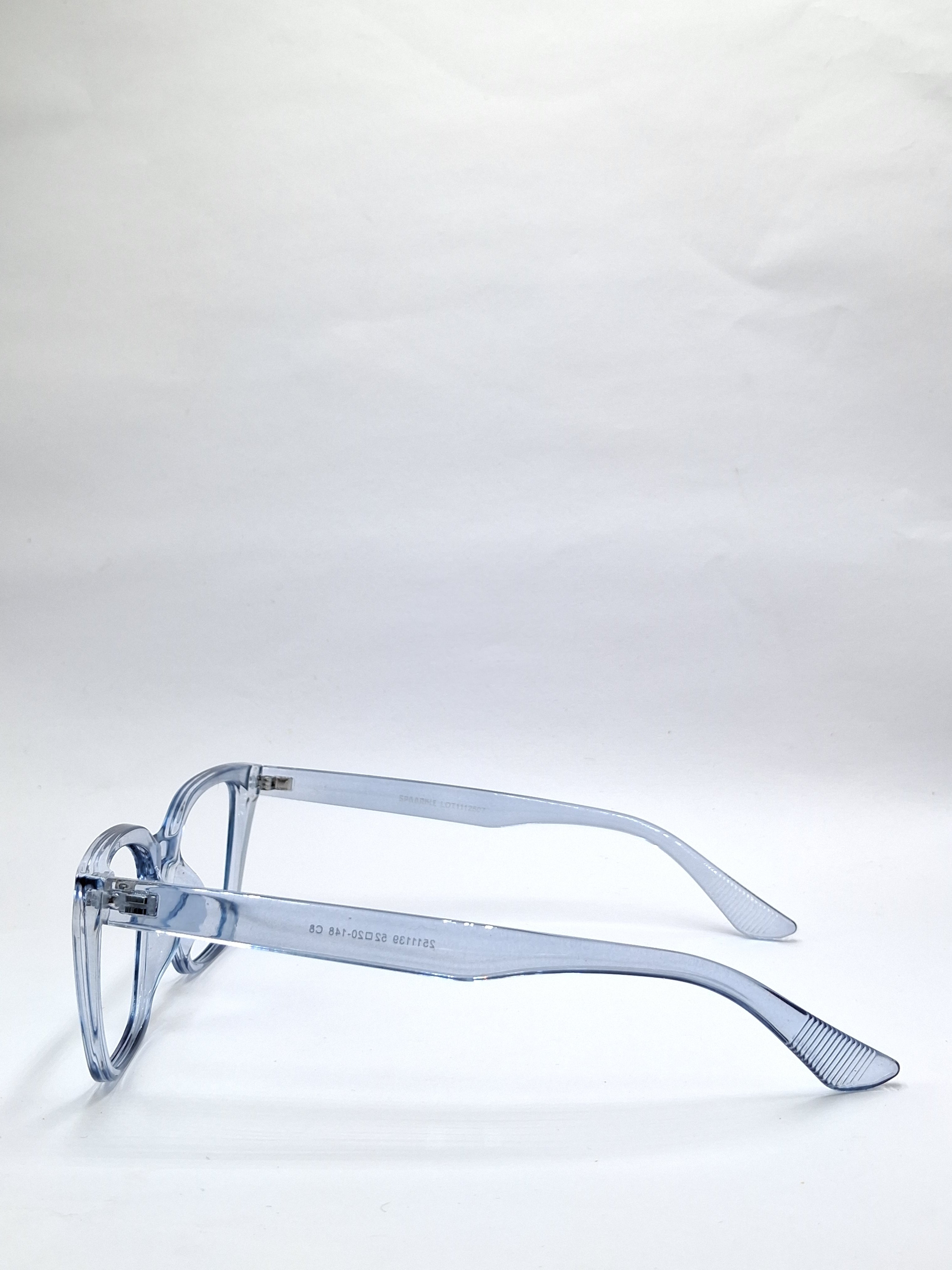 vision plus transparent sky blue frame