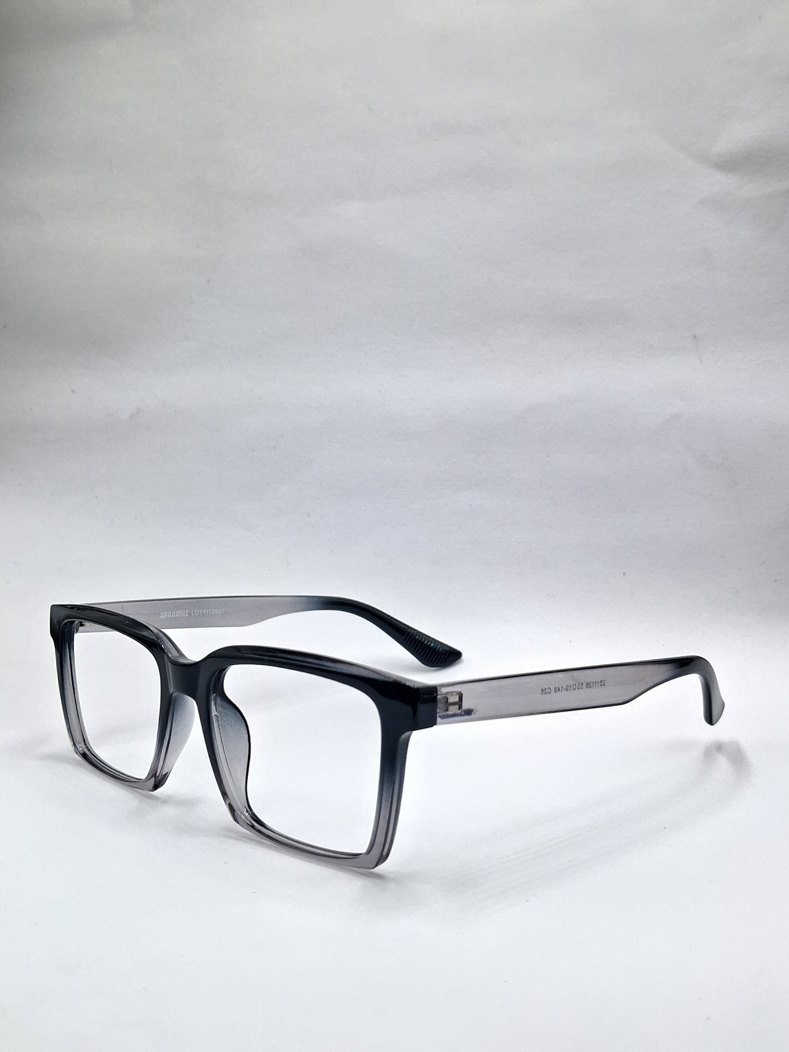 vision plus black and transparent frame