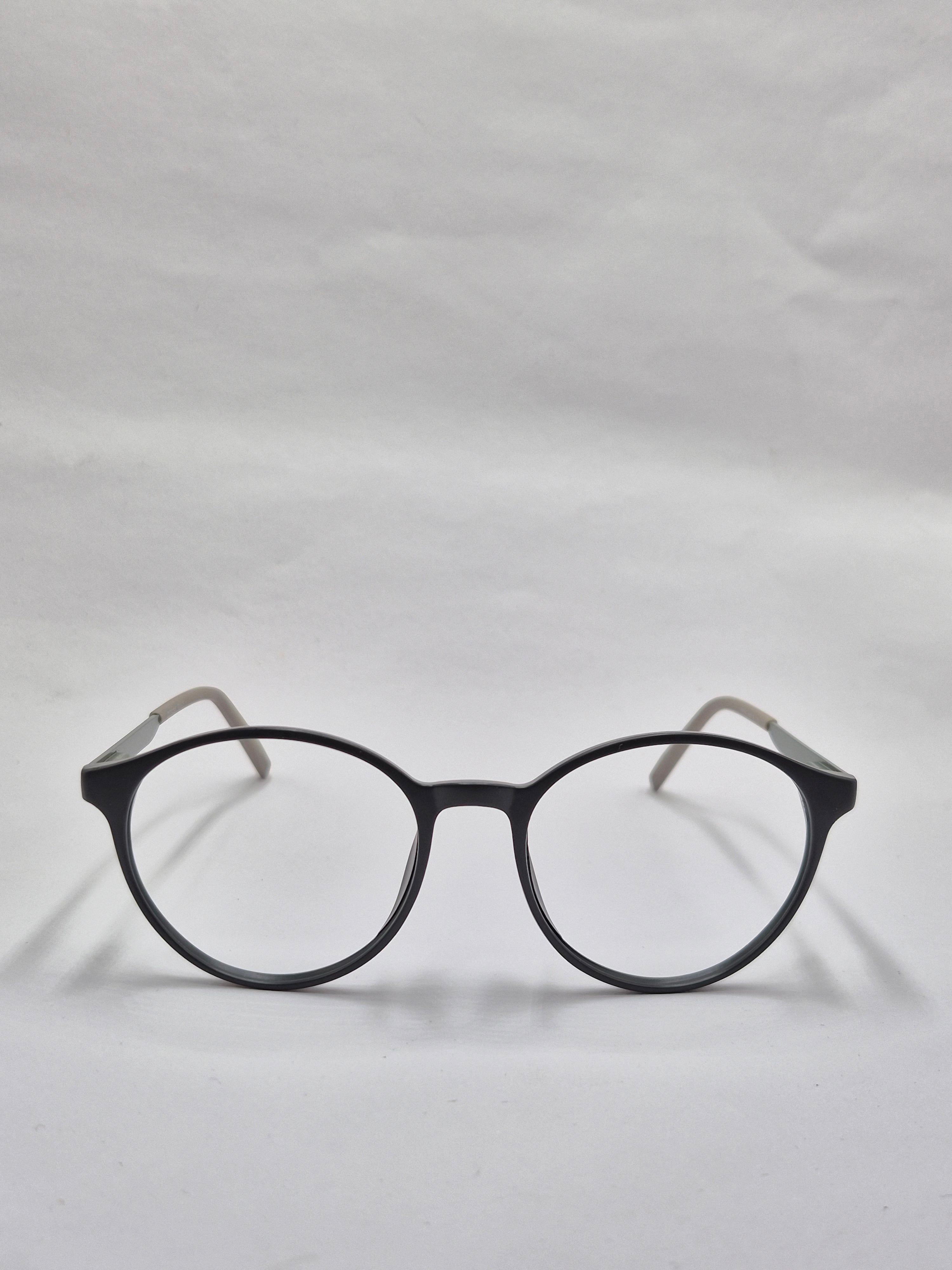 vision plus matte gray and silver frame
