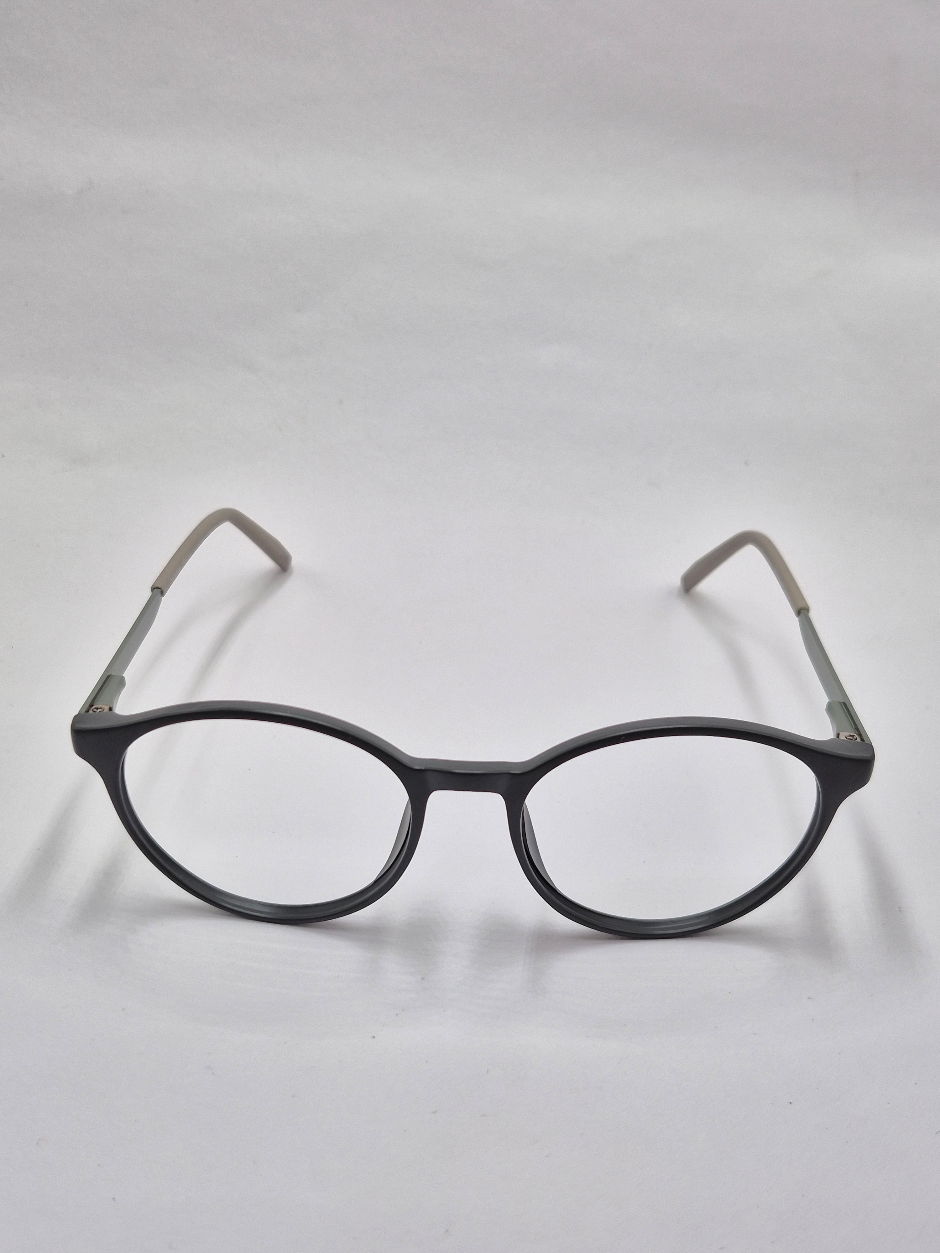 vision plus matte gray and silver frame
