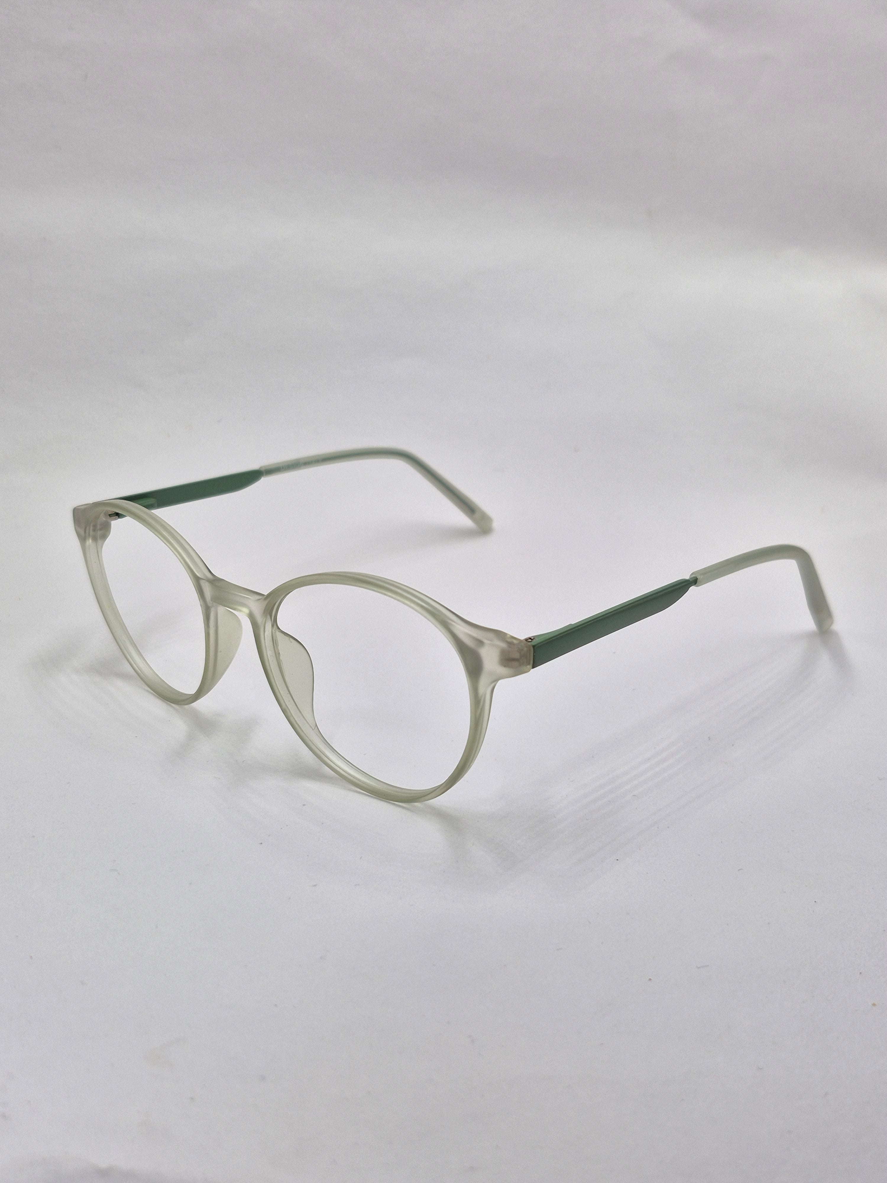 vision plus transparent matte silver frame