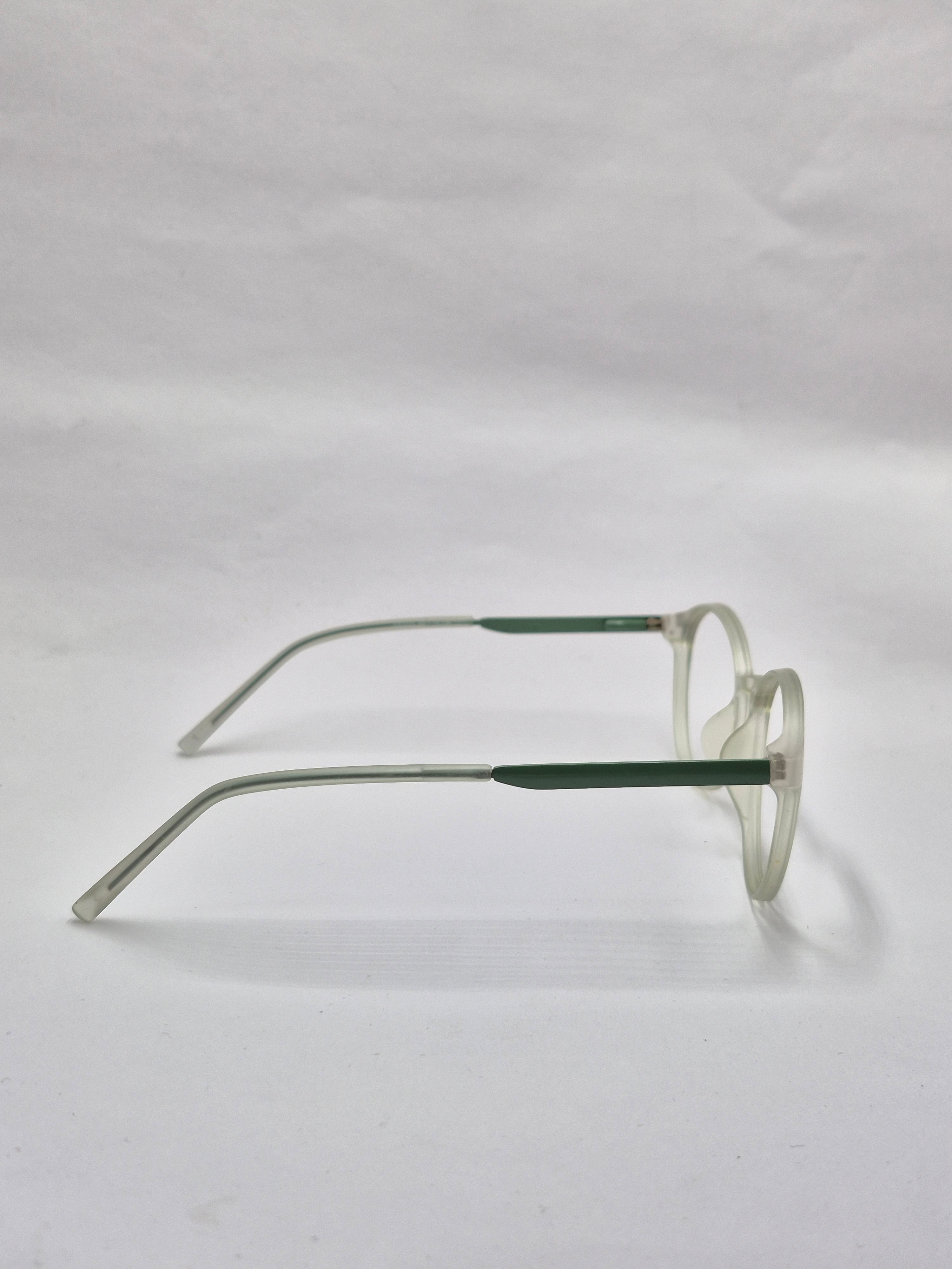 vision plus transparent matte silver frame
