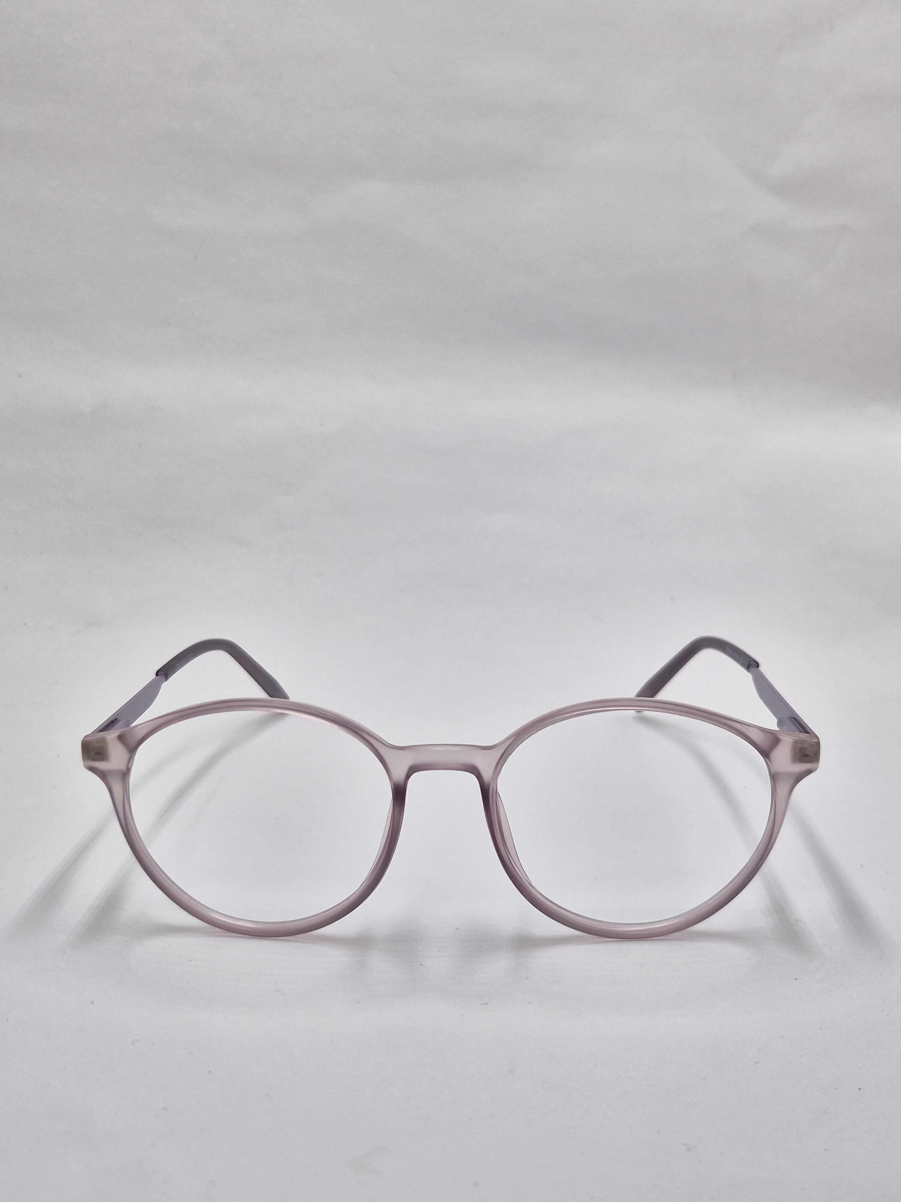 vision plus transparent matte light purple frame