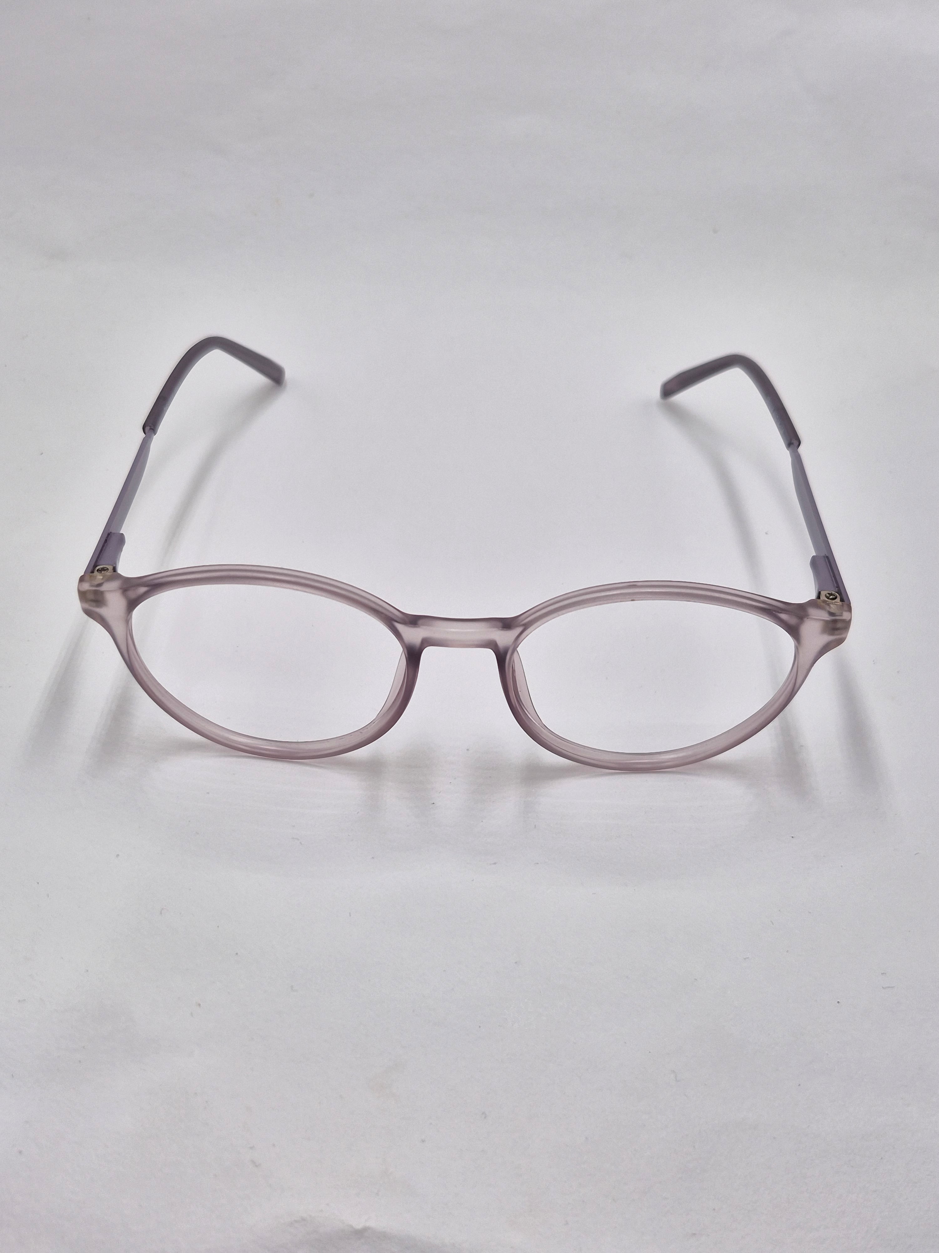vision plus transparent matte light purple frame