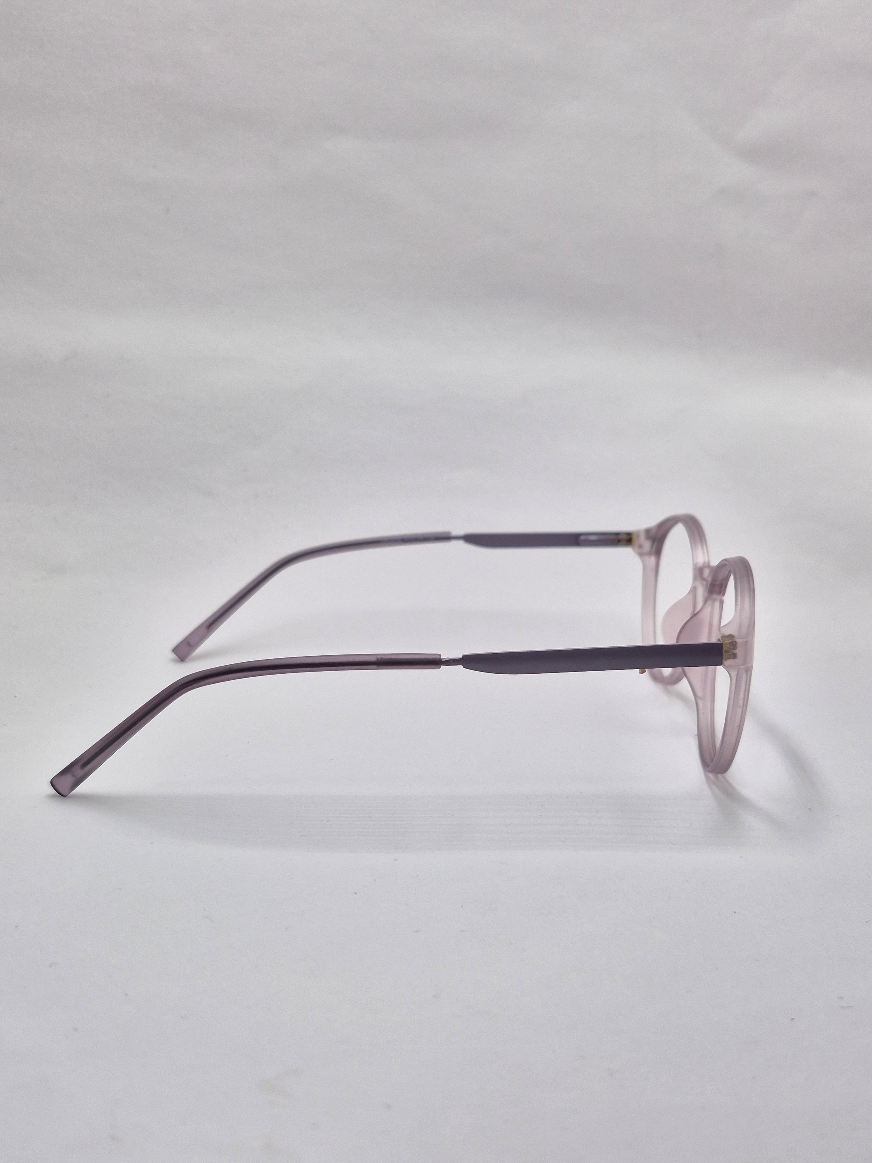 vision plus transparent matte light purple frame