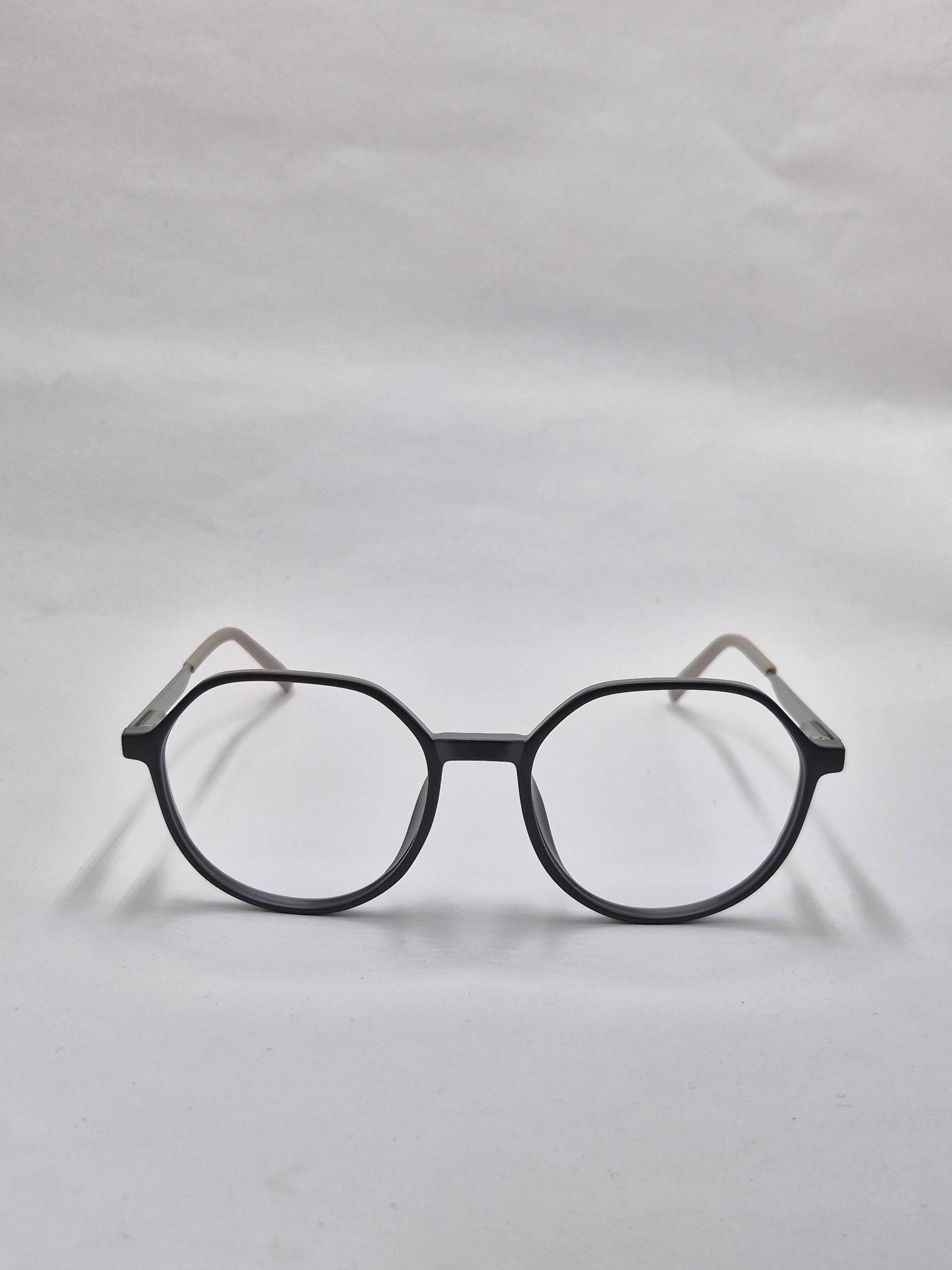 vision plus dark gray and silver frame