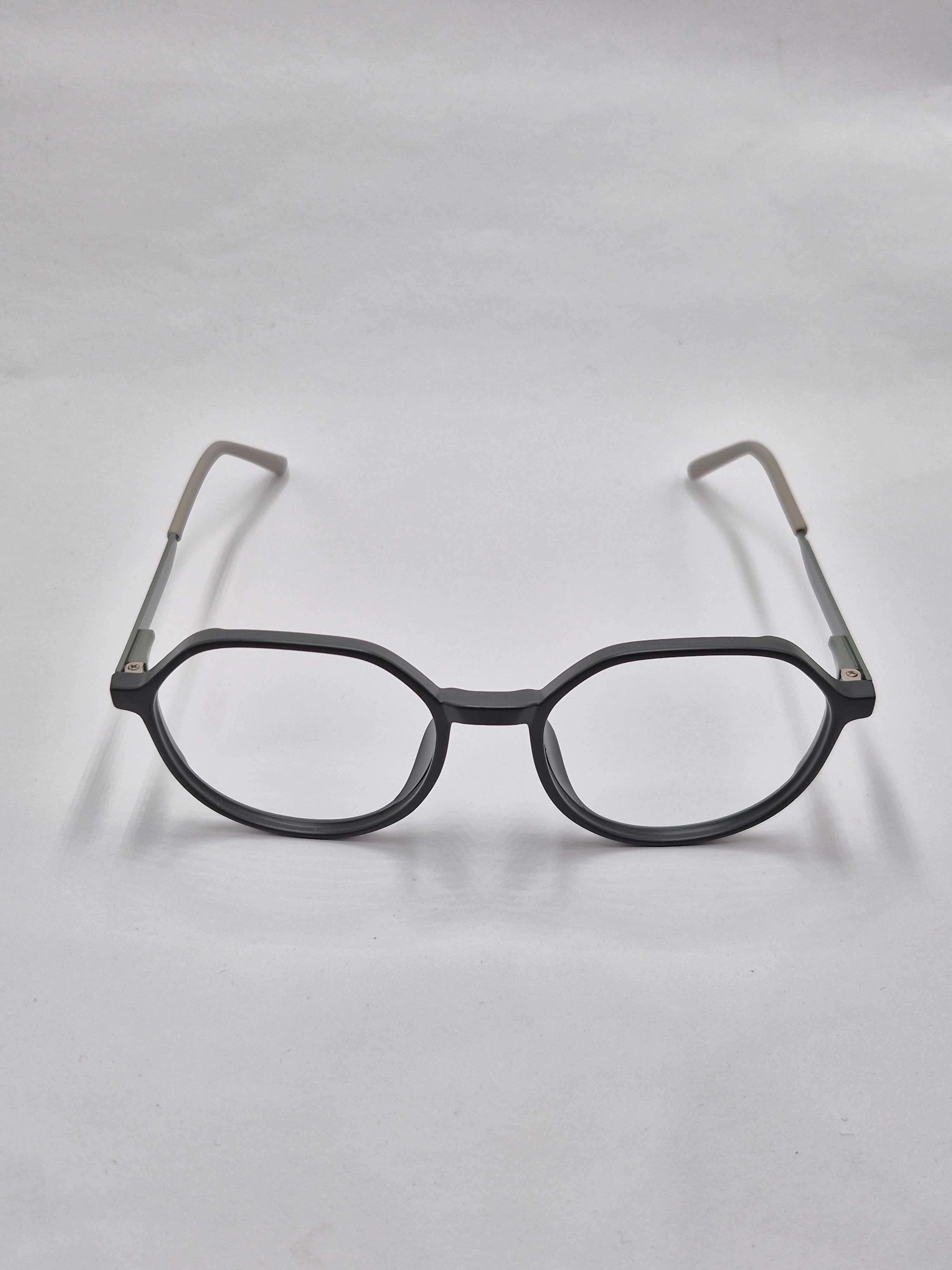 vision plus dark gray and silver frame