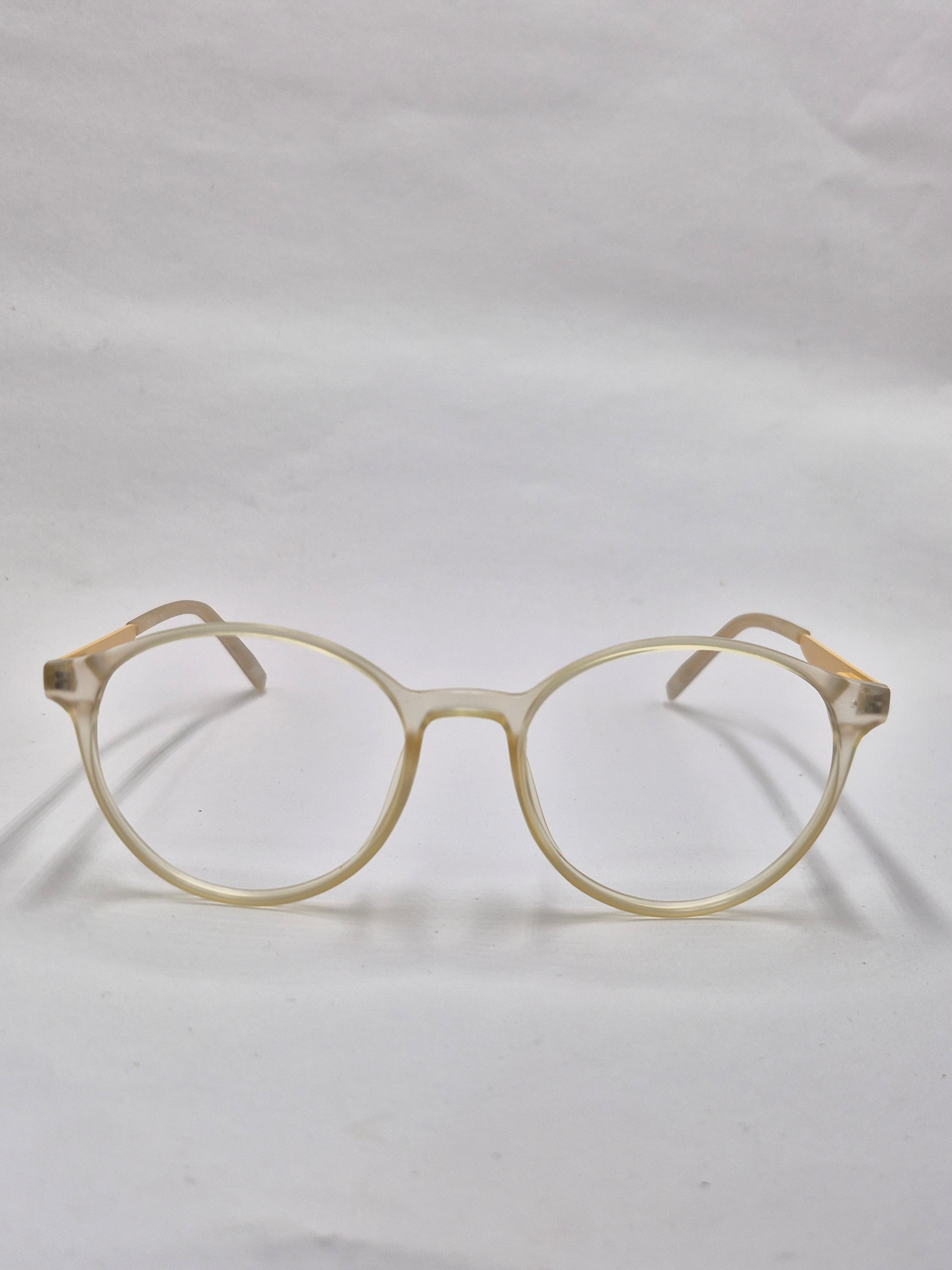 vision plus transparent matte yellow frame