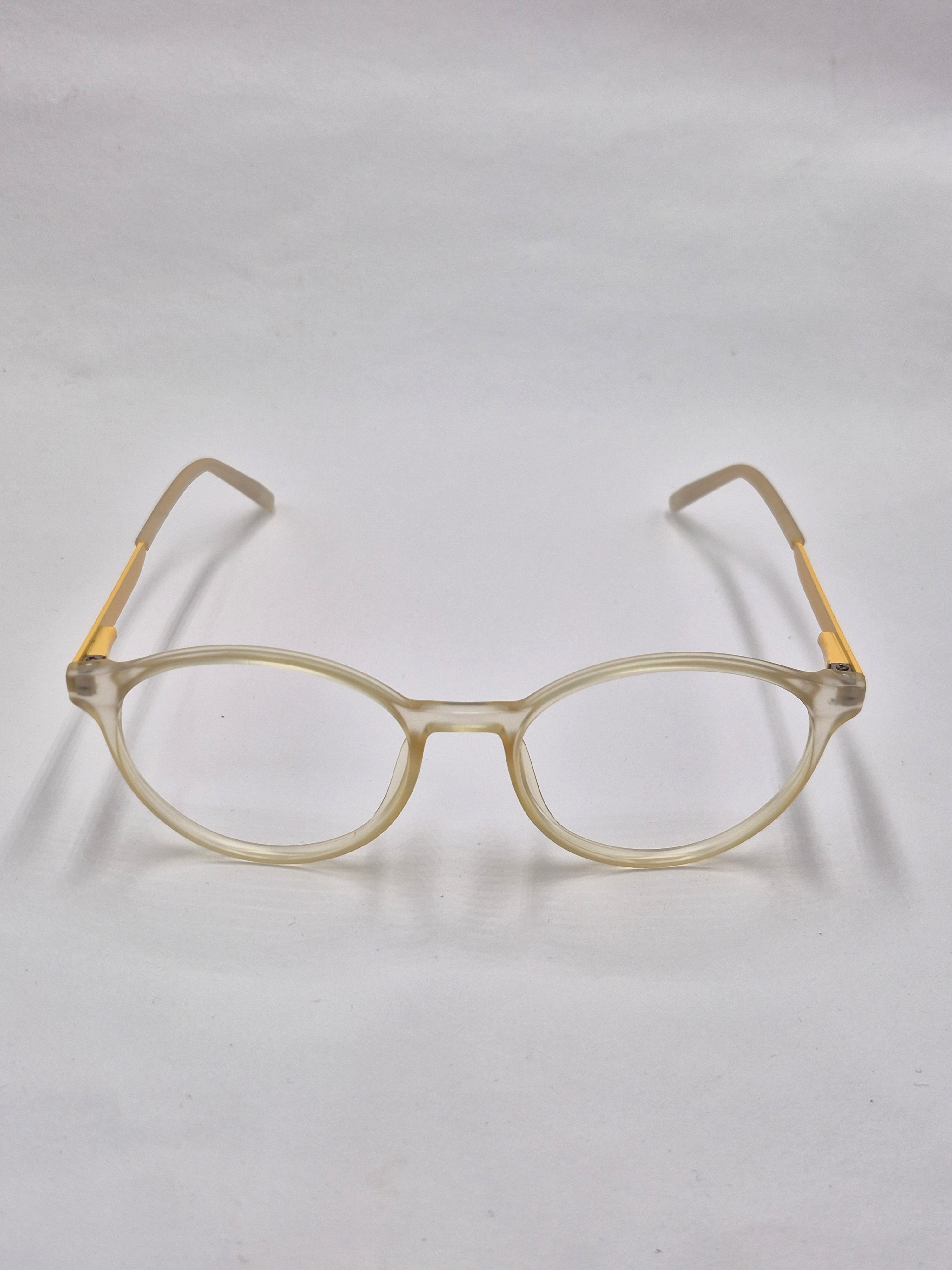 vision plus transparent matte yellow frame