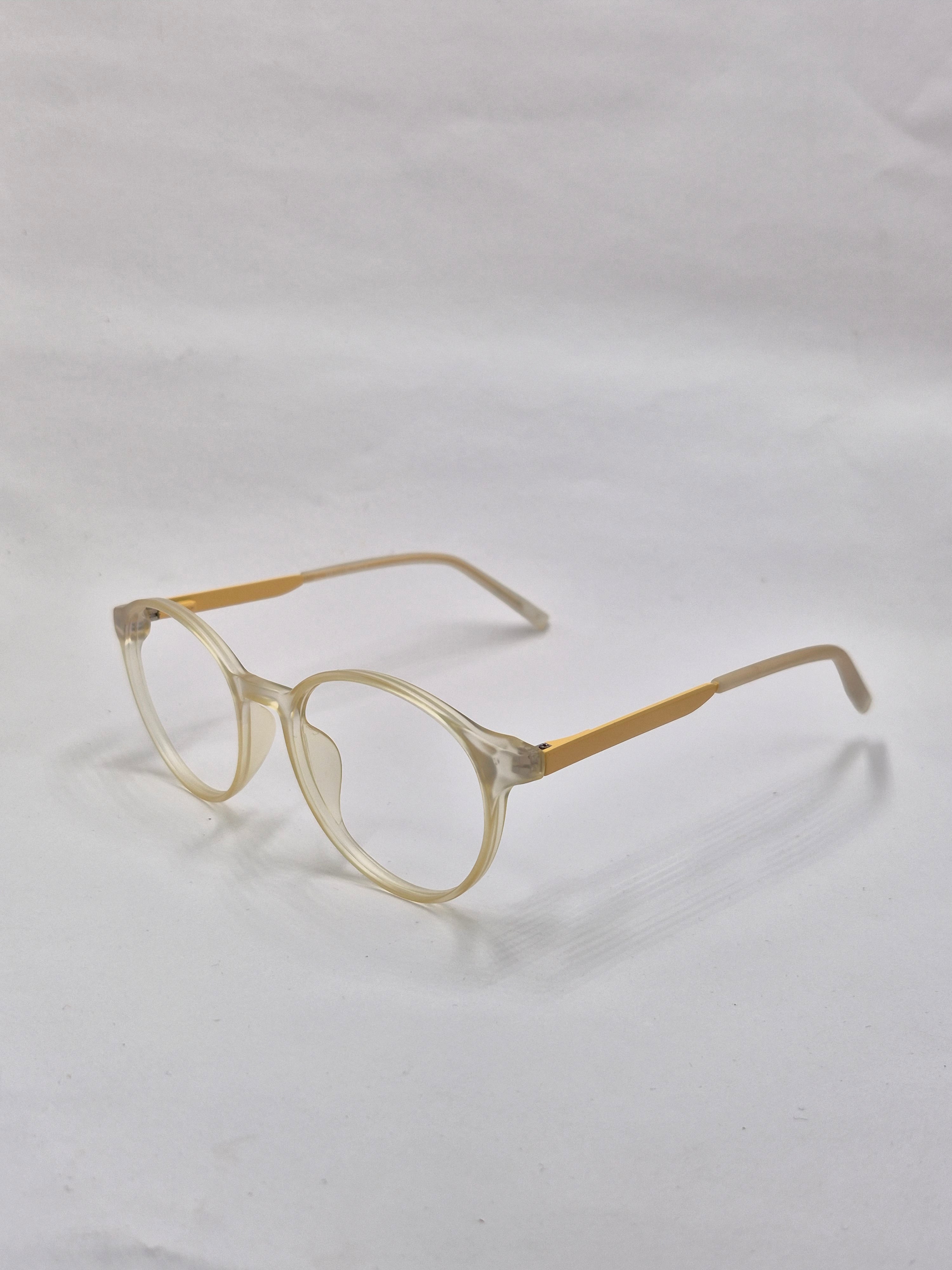 vision plus transparent matte yellow frame