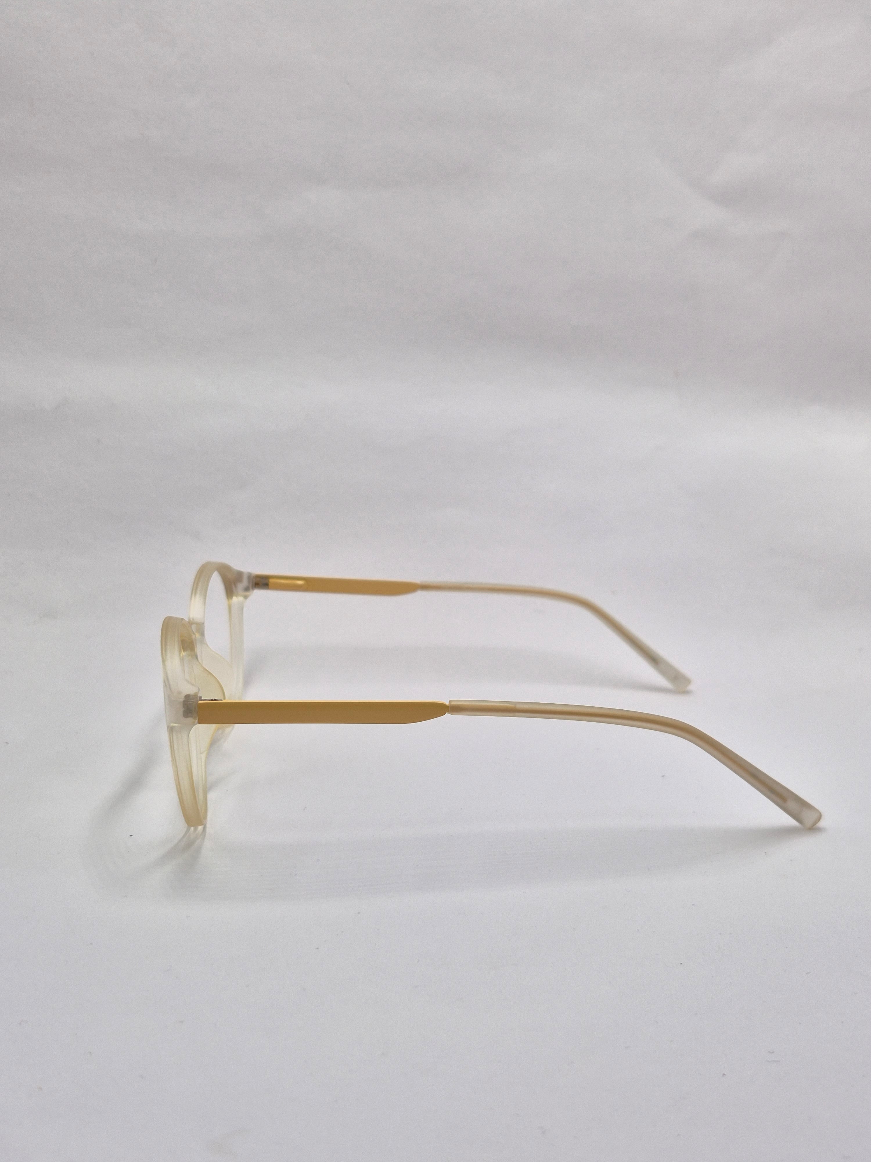 vision plus transparent matte yellow frame