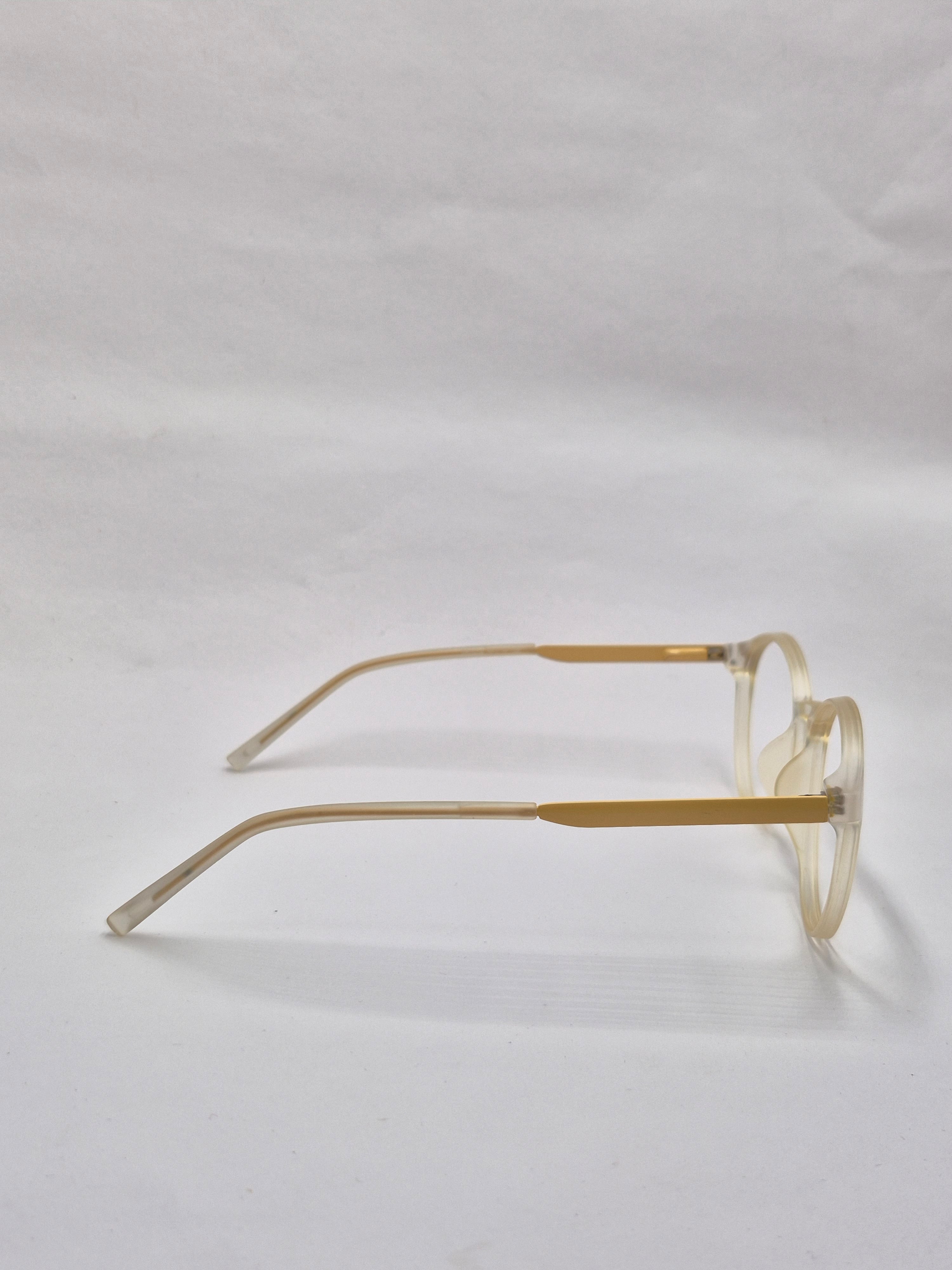 vision plus transparent matte yellow frame