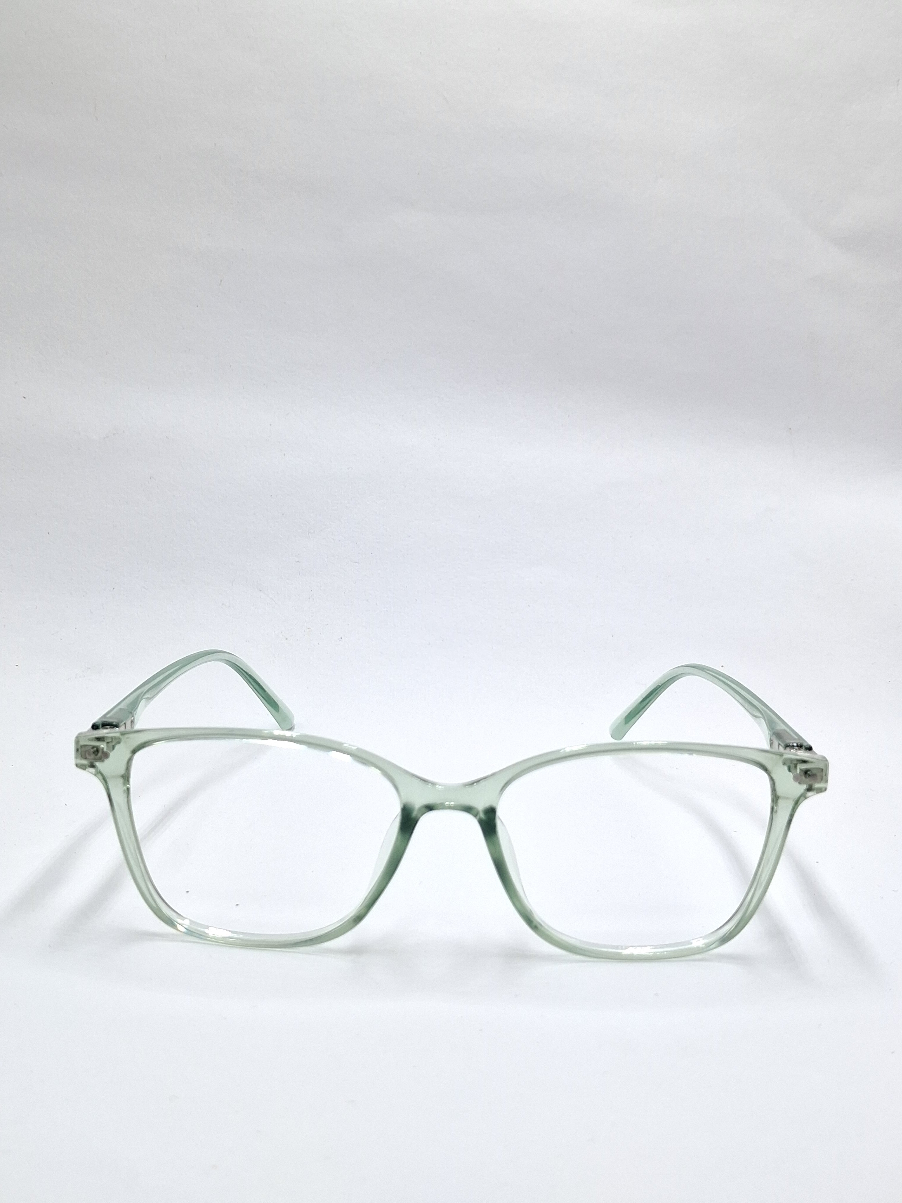 vision plus transparent green frame