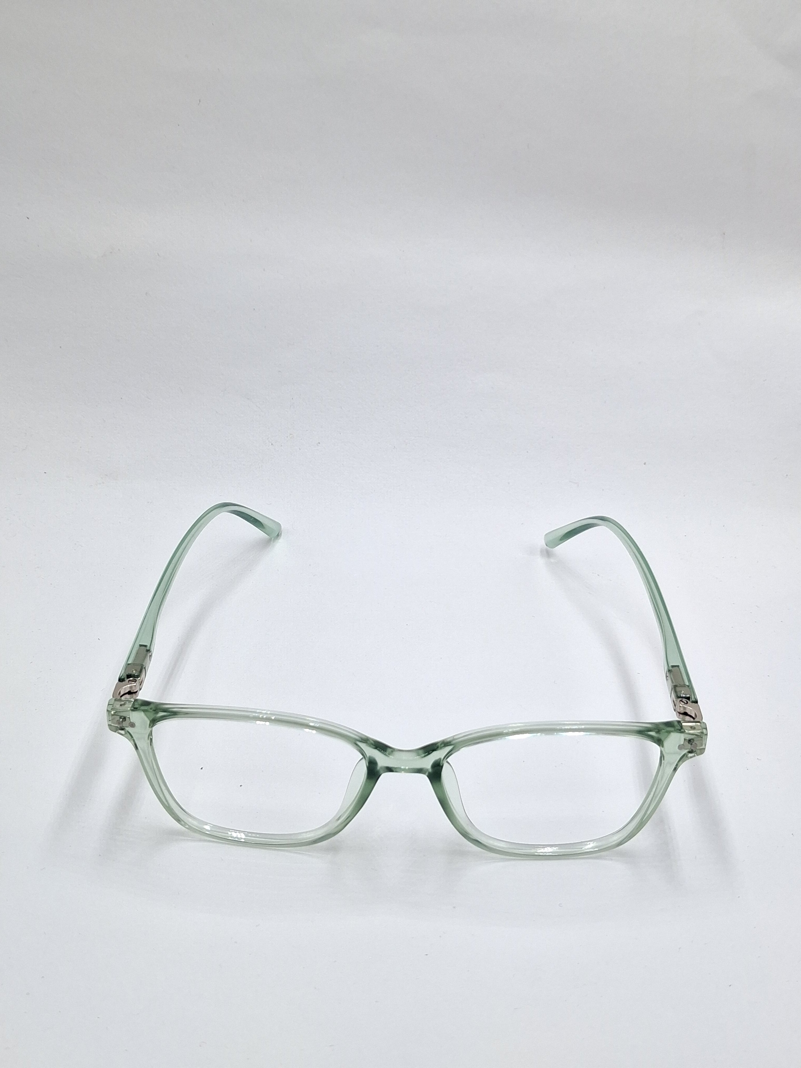 vision plus transparent green frame