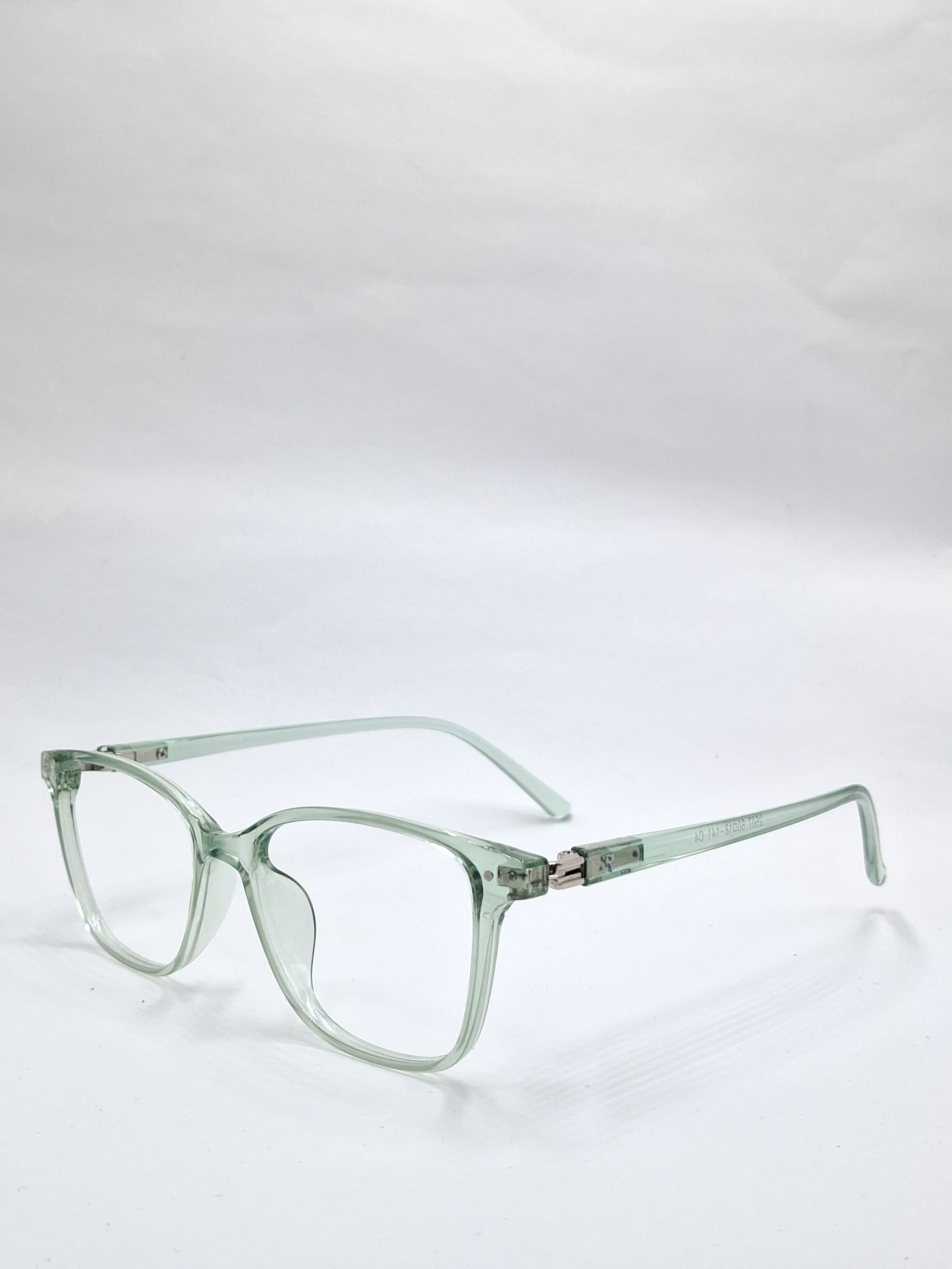 vision plus transparent green frame