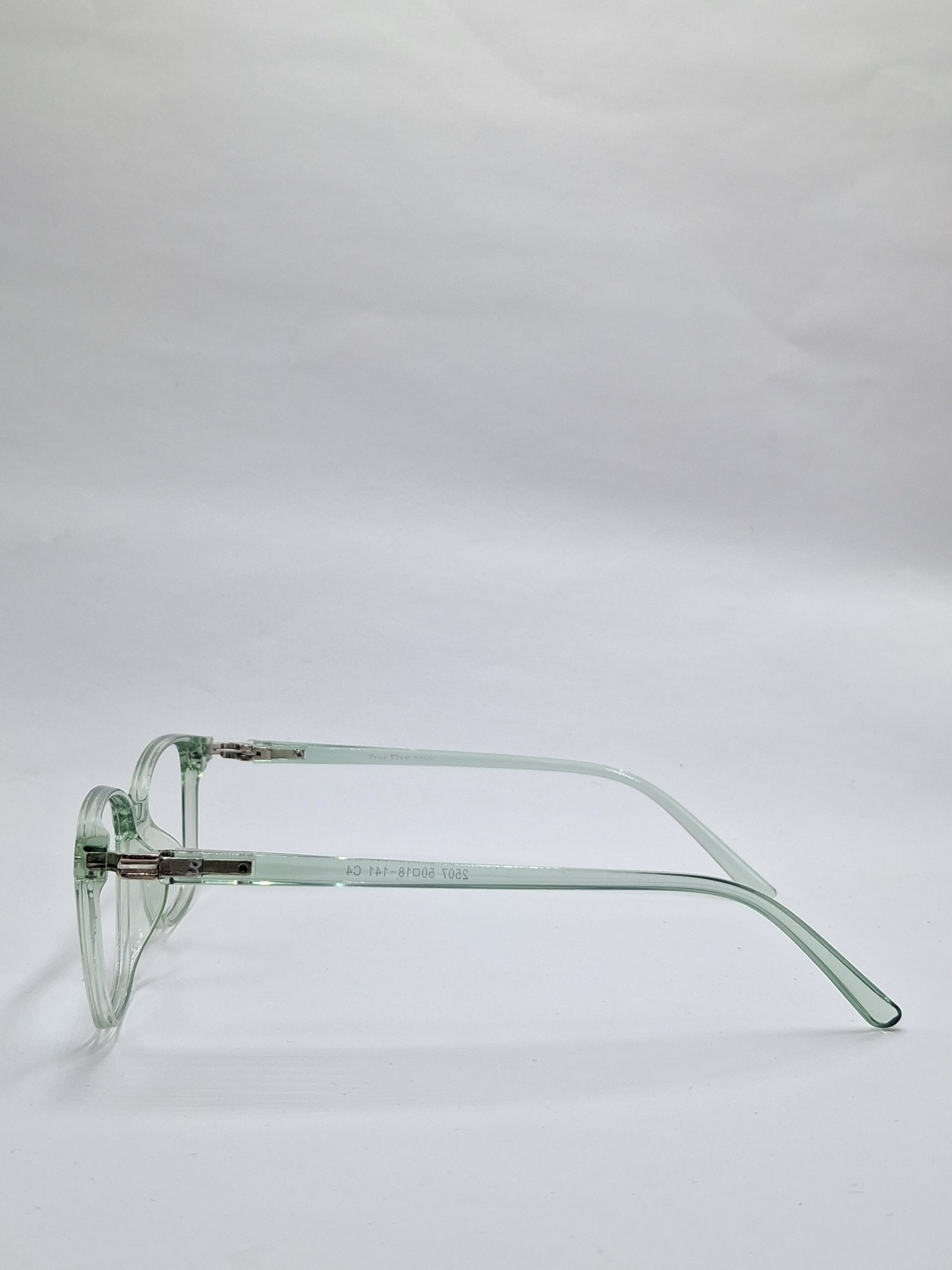 vision plus transparent green frame
