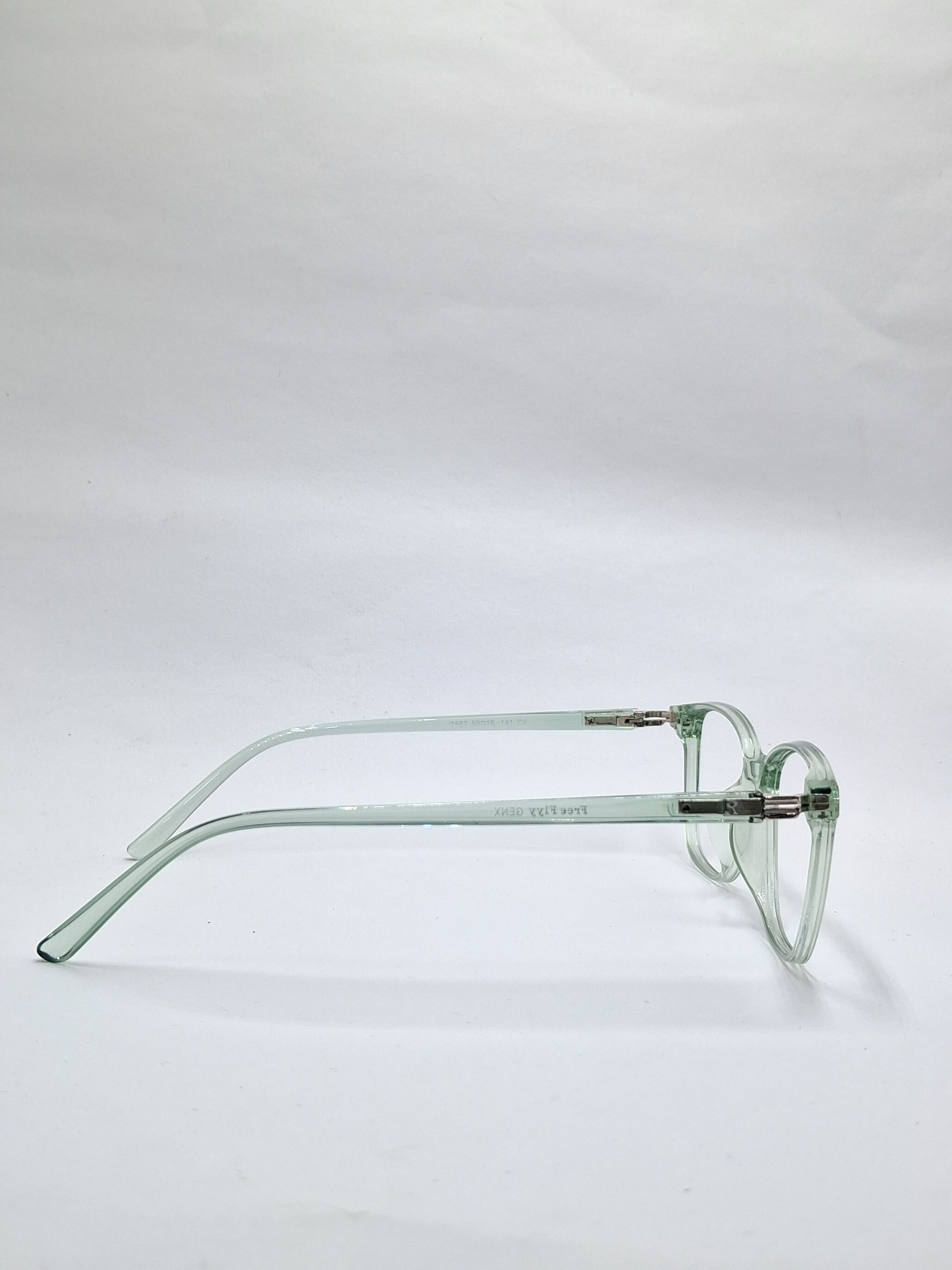 vision plus transparent green frame
