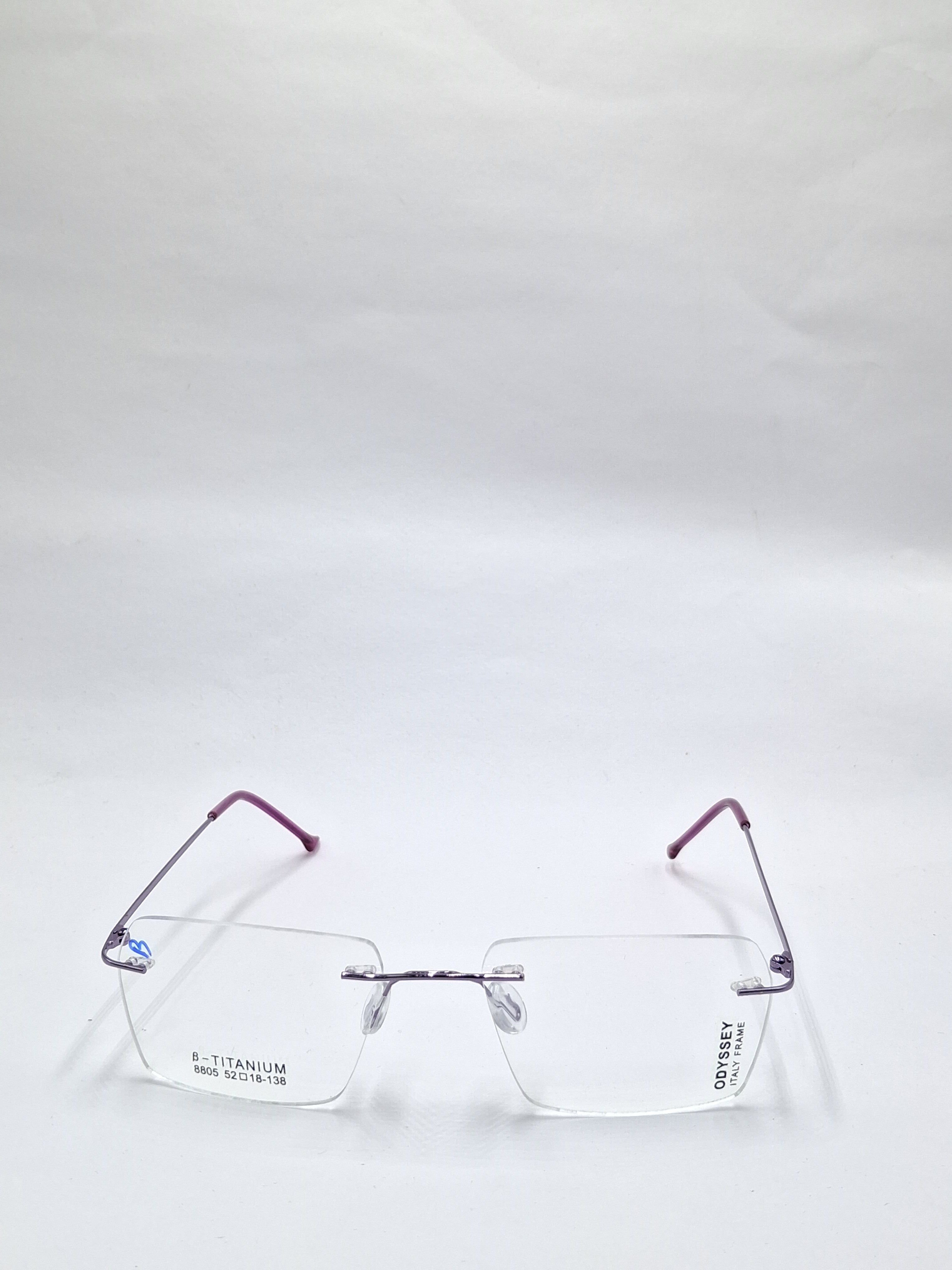 vision plus frame less purple frame