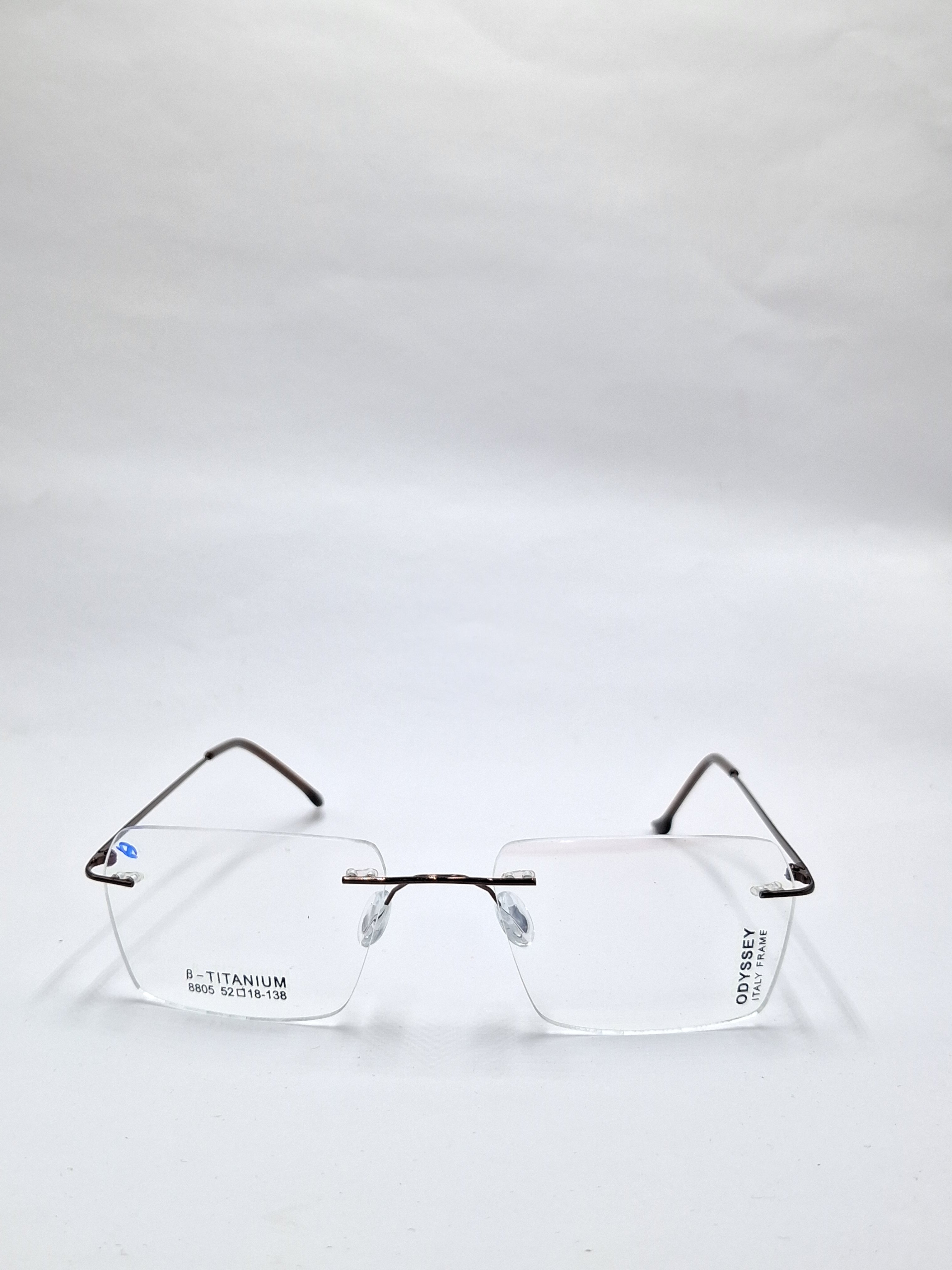 vision plus frame less brown frame