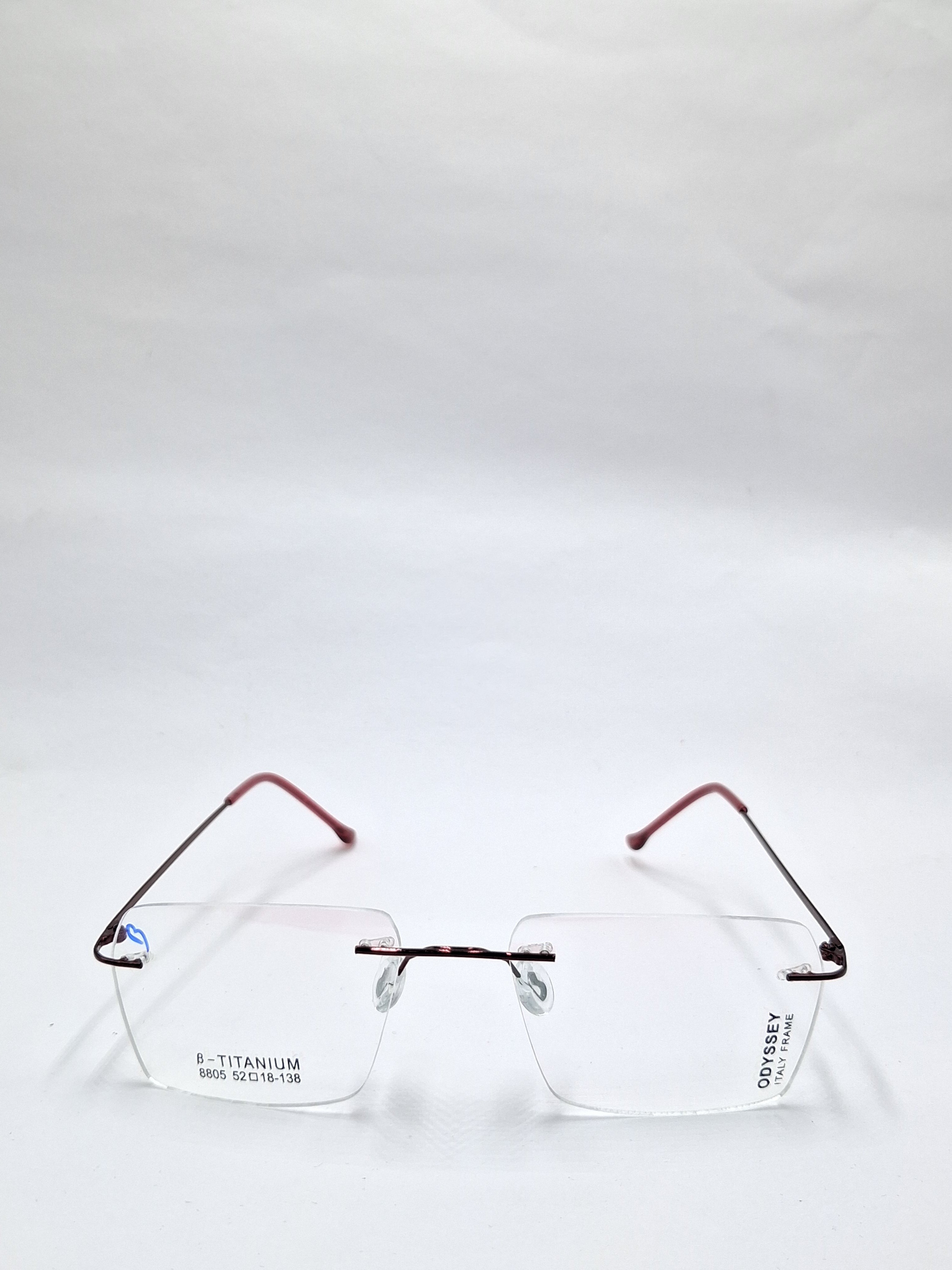 vision plus frame less red frame
