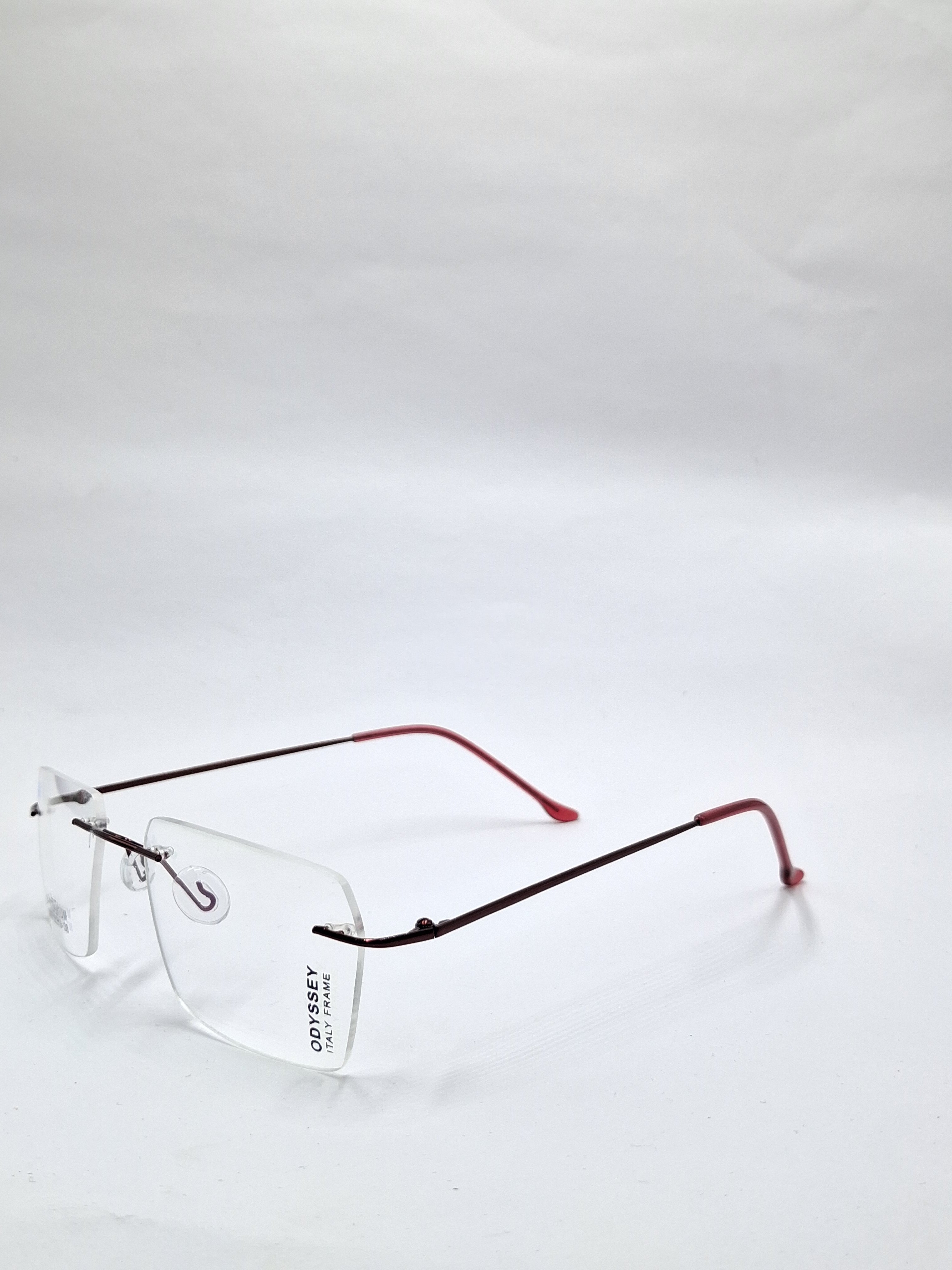 vision plus frame less red frame